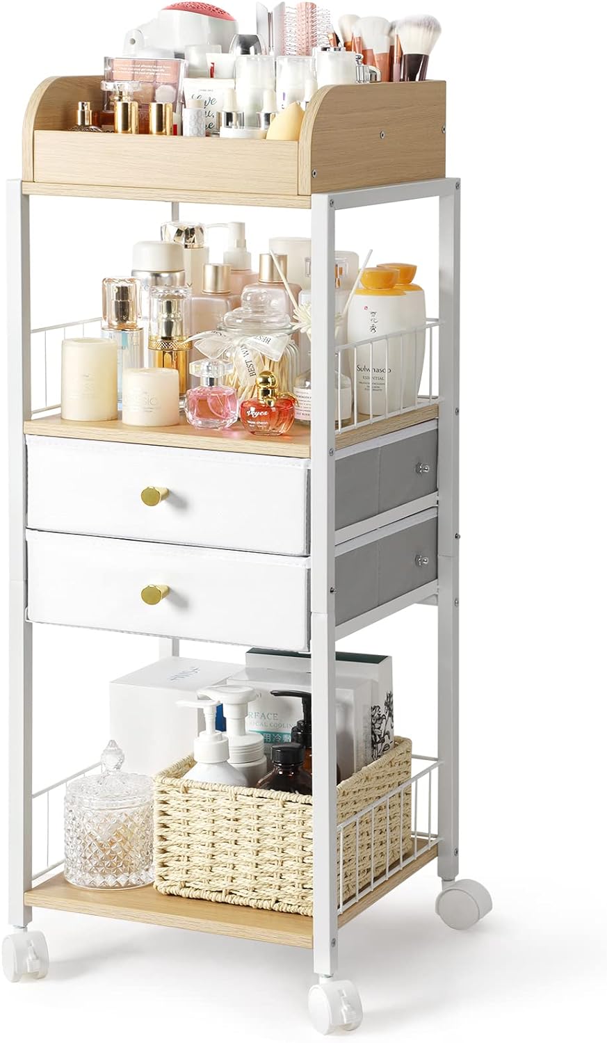 Makeup Organizer, Floor Skincare Organizers, Make Up Organizers and Storage with Drawers, Vanity Organizer Cosmetics Display Cases Holder for Skin Care Nail Polish Perfume Makeup brush Hair Tool Makeup Organizer, Floor Skincare Organizers, Make Up Organizers and Storage with Drawers, Vanity Organizer Cosmetics Display Cases Holder for Skin Care Nail Polish Perfume Makeup brush Hair Tool