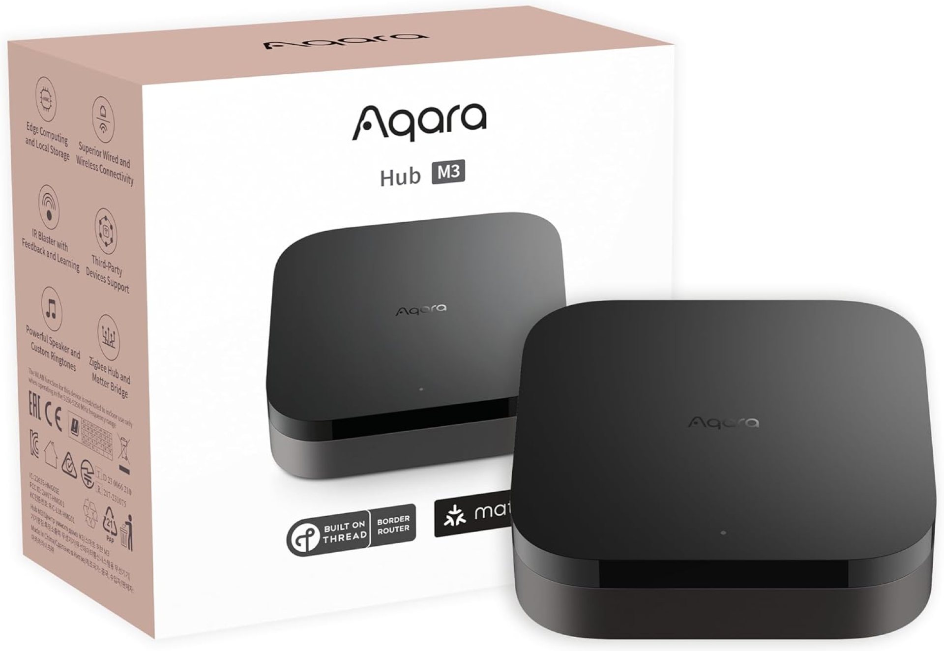 Aqara Smart Hub M3 for Home Automation, Matter Controller, Thread Border Router, Features Zigbee, Bluetooth, Wi-Fi, PoE, IR, Supports Alexa, Apple HomeKit, SmartThings, IFTTT Aqara Smart Hub M3 for Home Automation, Matter Controller, Thread Border Router, Features Zigbee, Bluetooth, Wi-Fi, PoE, IR, Supports Alexa, Apple HomeKit, SmartThings, IFTTT