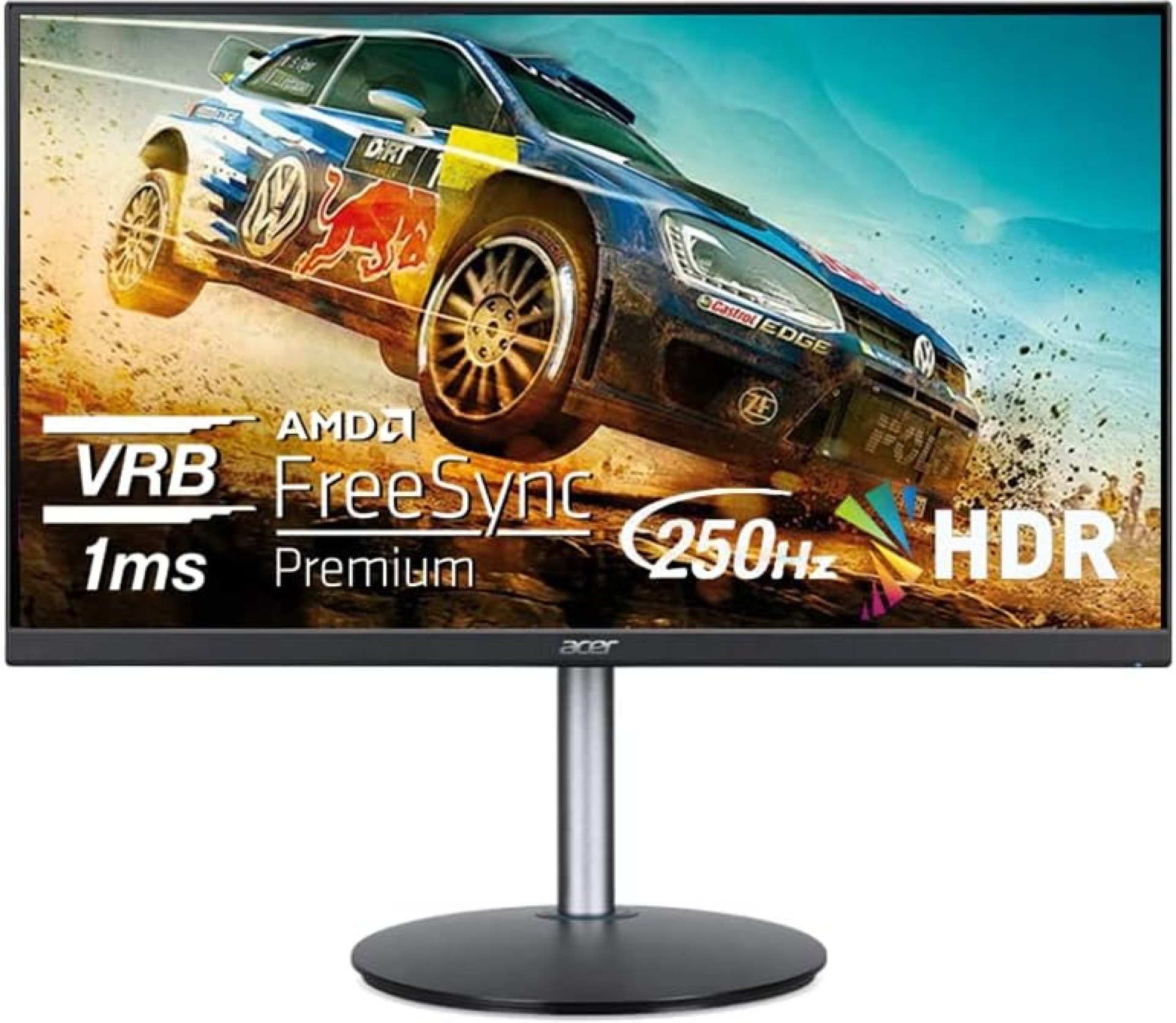 Acer Nitro 24.5″ Full HD 1920 x 1080 PC Gaming Monitor | AMD FreeSync Premium | Up to 250Hz Refresh | 1ms (VRB) | ZeroFrame | ErgoStand | 1 x Display Port 1.2 & 2 x HDMI 2.0 Ports Acer Nitro 24.5″ Full HD 1920 x 1080 PC Gaming Monitor | AMD FreeSync Premium | Up to 250Hz Refresh | 1ms (VRB) | ZeroFrame | ErgoStand | 1 x Display Port 1.2 & 2 x HDMI 2.0 Ports