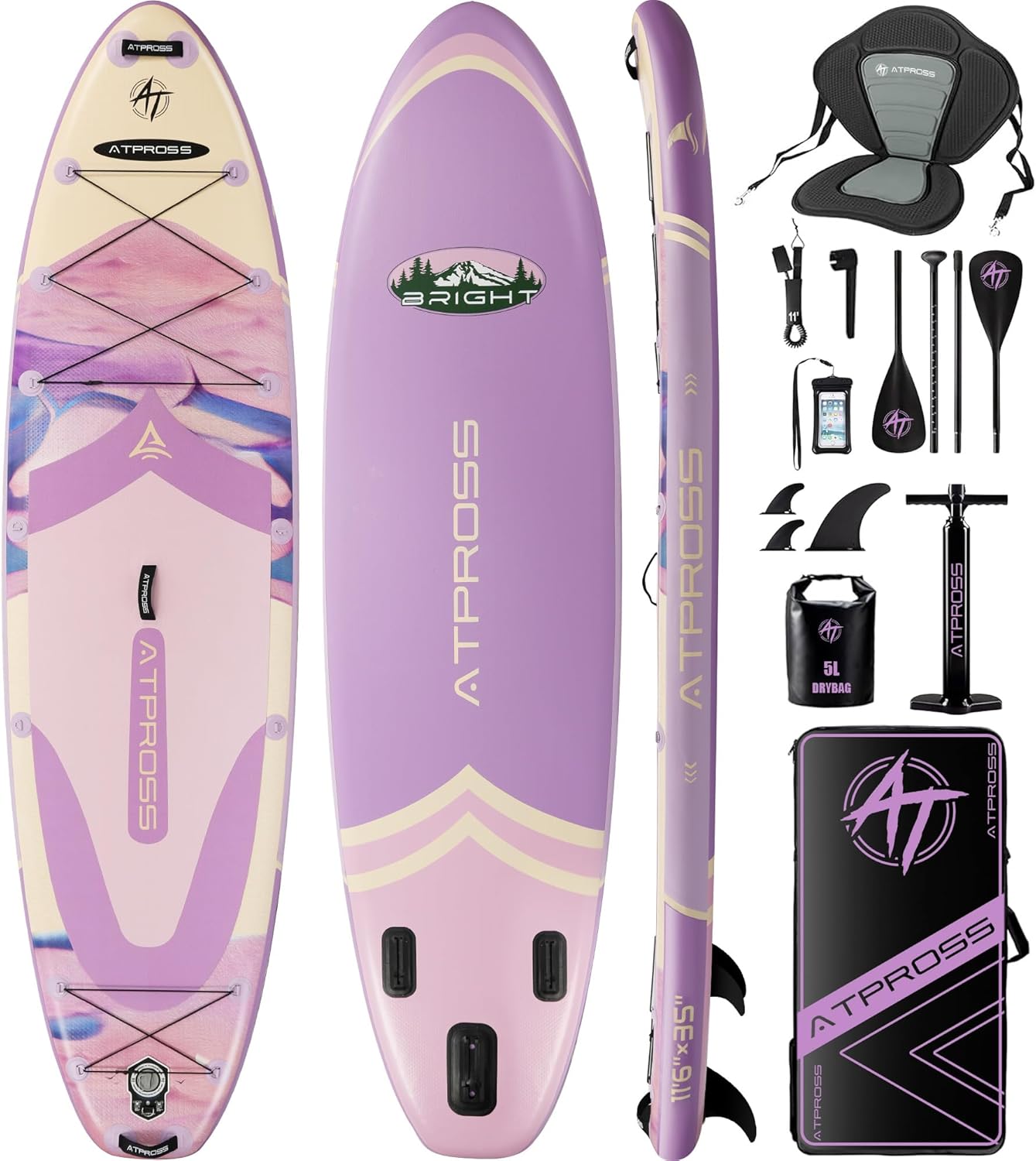 11’6″x35″ Inflatable Stand Up Paddle Board 450LBS Weight Capacity Extra Wide Non-Slip Stable Deck Adult SUP,Premium Accessories Kit & Backpackfor Yoga, Fishing, Surf 11’6″x35″ Inflatable Stand Up Paddle Board 450LBS Weight Capacity Extra Wide Non-Slip Stable Deck Adult SUP,Premium Accessories Kit & Backpackfor Yoga, Fishing, Surf