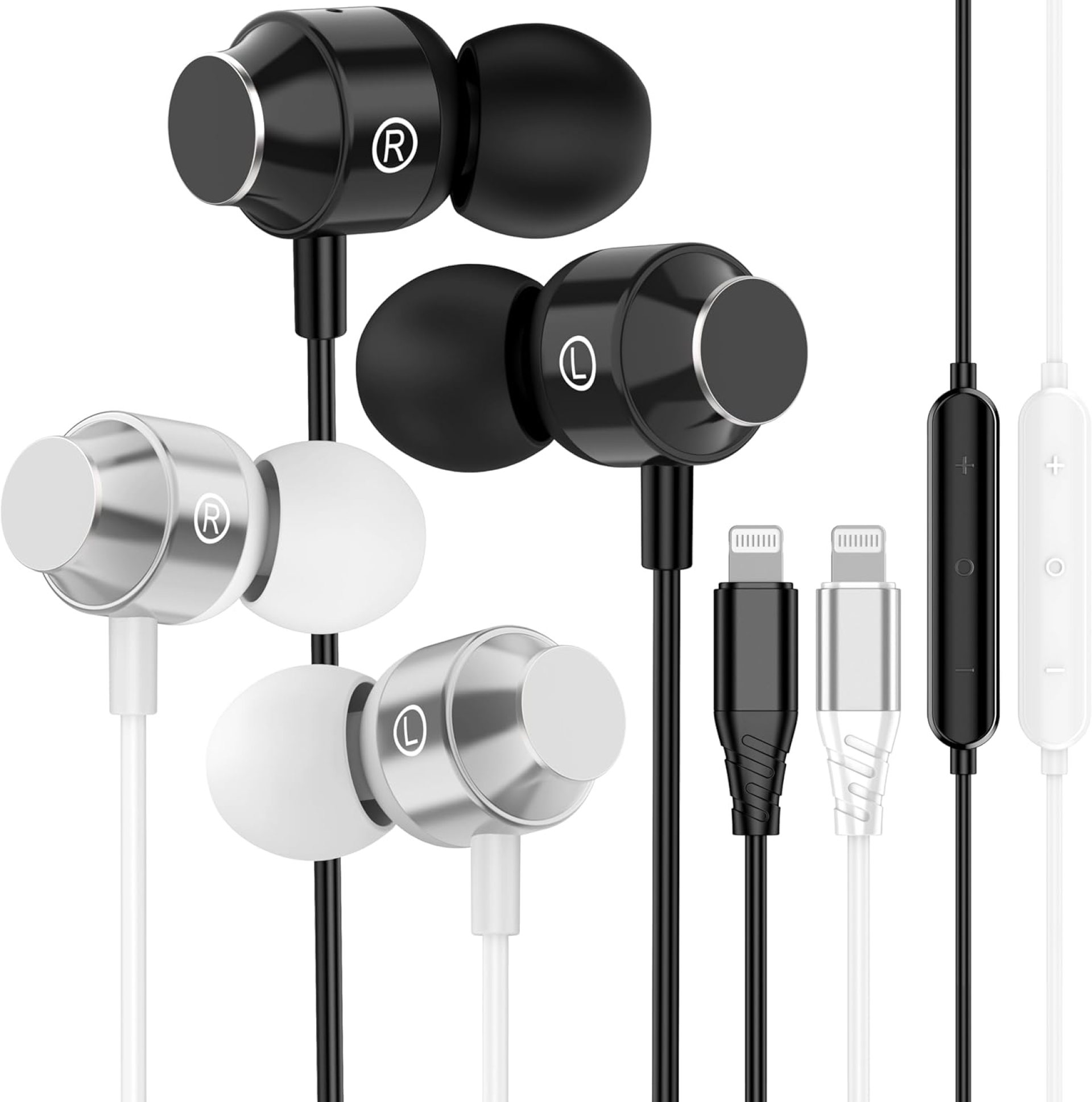 2Pack-Wired Headphones for iPhone,Earbuds with Built-in Microphone & Volume Control.Earphones Compatible with iPhone 14 13 12 11 Pro Max/X XS Max XR/8 7 Plus 2Pack-Wired Headphones for iPhone,Earbuds with Built-in Microphone & Volume Control.Earphones Compatible with iPhone 14 13 12 11 Pro Max/X XS Max XR/8 7 Plus