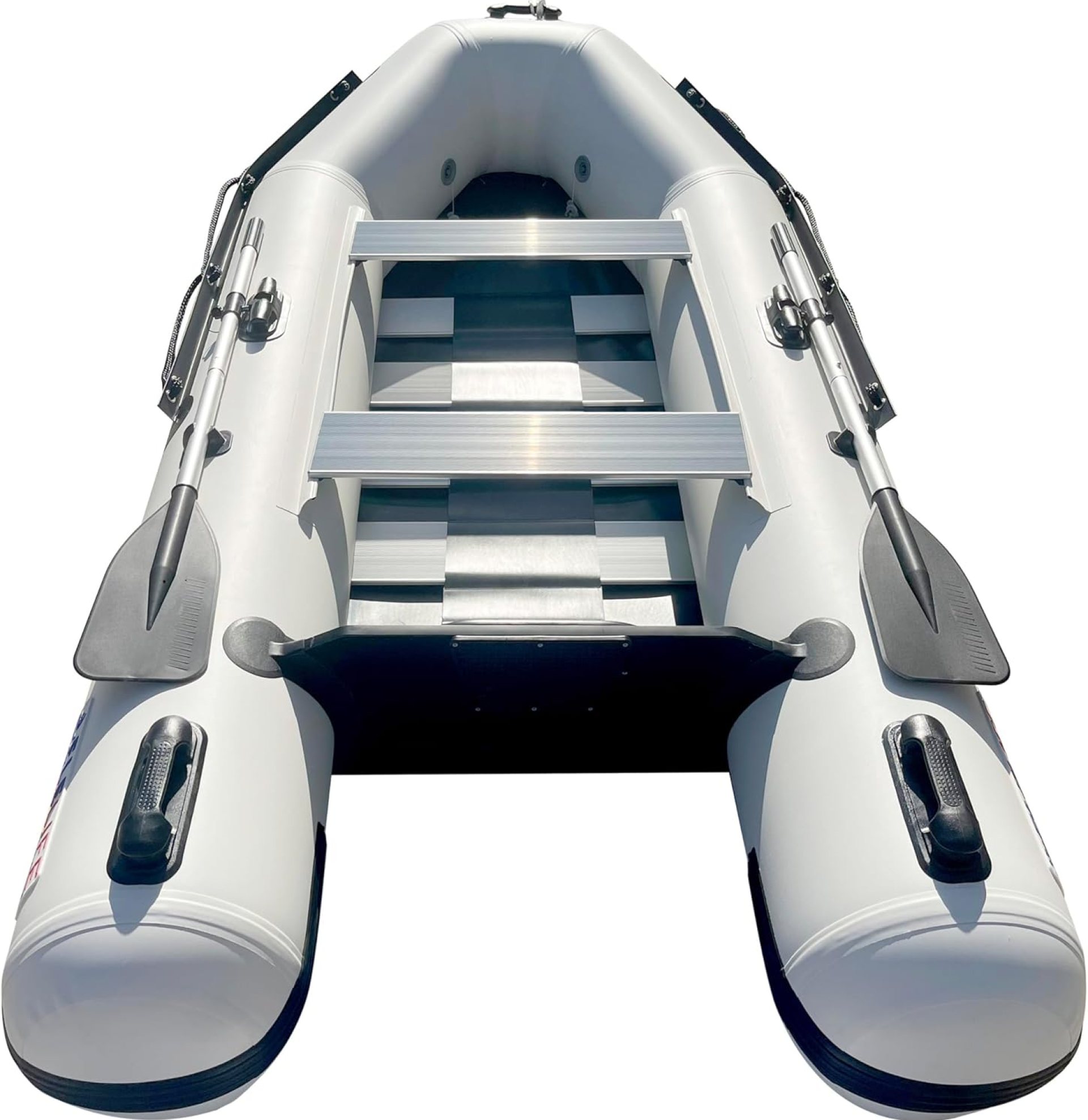 7.5FT Inflatable Boat, 2-Person Portable raft, Double Row Aluminum seat Board, Double-Layer Aluminum Floor, Inflatable Sports Fishing Small Boat, with Panel Paddle air Pump 7.5FT Inflatable Boat, 2-Person Portable raft, Double Row Aluminum seat Board, Double-Layer Aluminum Floor, Inflatable Sports Fishing Small Boat, with Panel Paddle air Pump