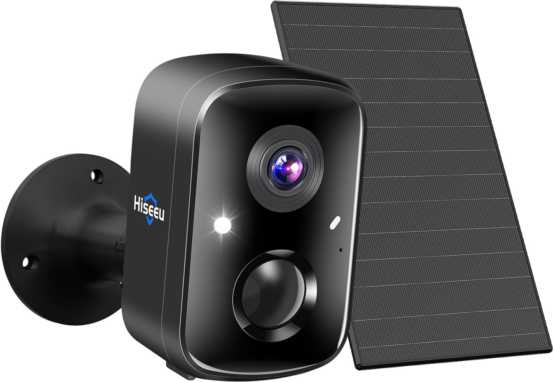 Hiseeu Security Cameras Wireless Outdoor, Solar Powered 3K 4MP Surveillance WiFi Cameras for Home Security Outside, PIR/AI Motion Detection, Waterproof, Color Night Vision, 2-Way Audio, Black Hiseeu Security Cameras Wireless Outdoor, Solar Powered 3K 4MP Surveillance WiFi Cameras for Home Security Outside, PIR/AI Motion Detection, Waterproof, Color Night Vision, 2-Way Audio, Black