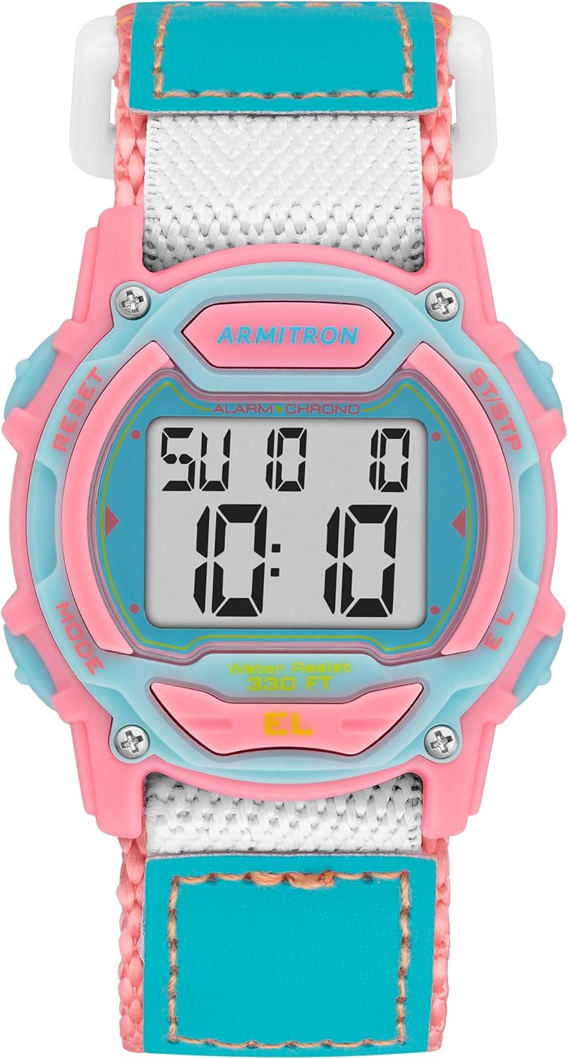 Armitron Sport Unisex Digital Chronograph Nylon Strap Watch, 45-7004 Armitron Sport Unisex Digital Chronograph Nylon Strap Watch, 45-7004