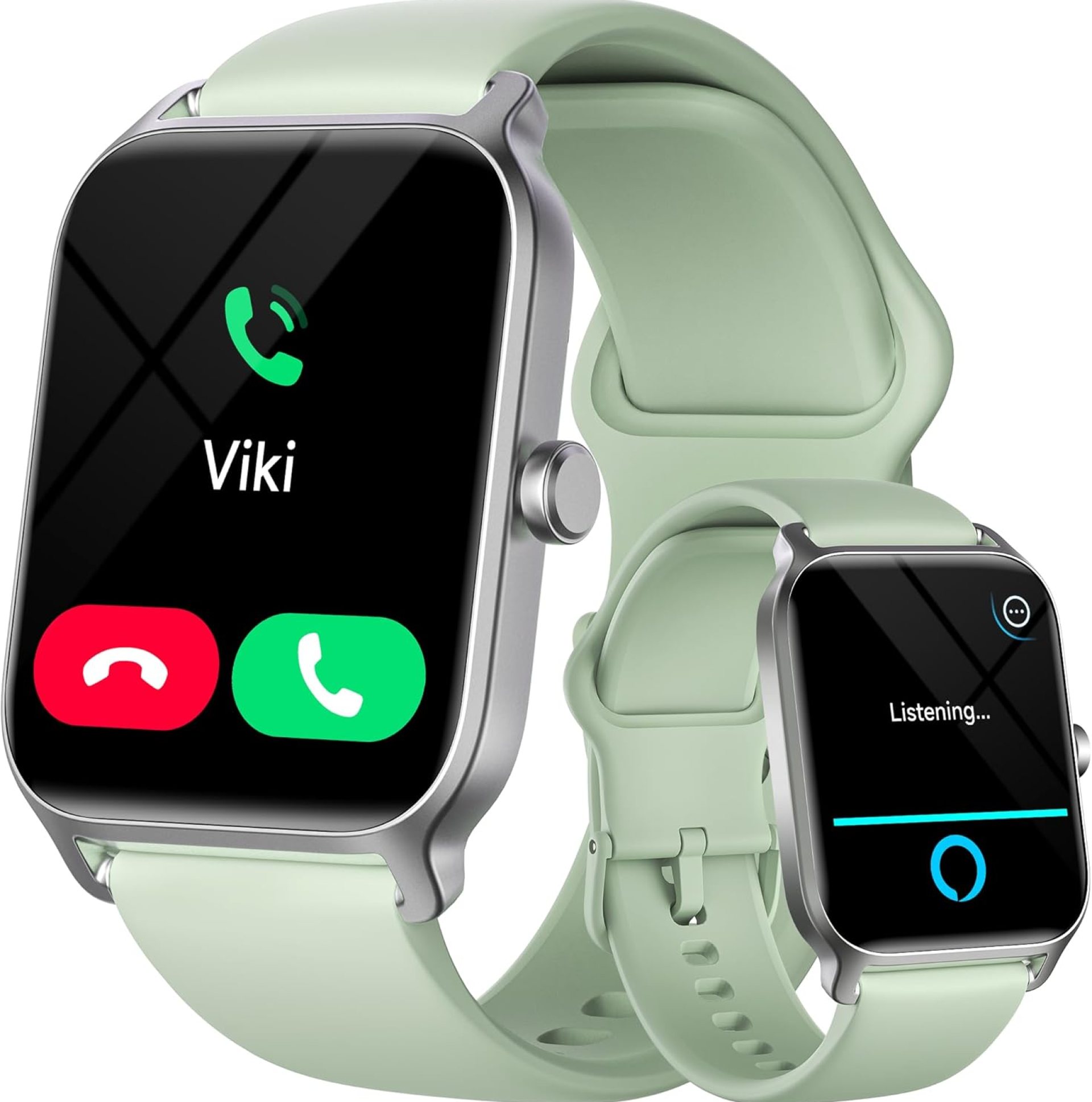 Smart Watch for Women Android & iPhone, Alexa Built-in, 1.8″ Fitness Watches with Bluetooth Call (Answer/Make), Heart Rate/Sleep/SpO2 Monitor, IP68 Waterproof Fitness Tracker, 101+ Sports, Green Smart Watch for Women Android & iPhone, Alexa Built-in, 1.8″ Fitness Watches with Bluetooth Call (Answer/Make), Heart Rate/Sleep/SpO2 Monitor, IP68 Waterproof Fitness Tracker, 101+ Sports, Green