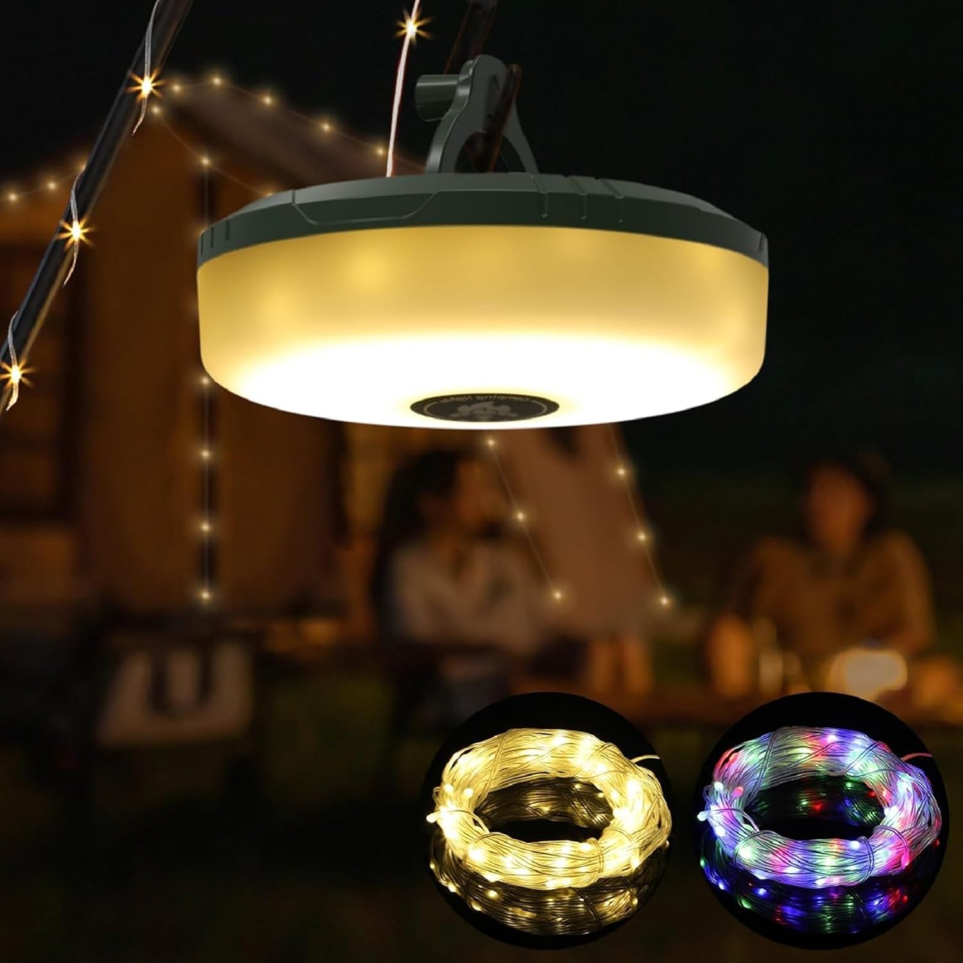 Siloon Camping String Lights, 2 in 1 Outdoor String Lights with 8 Lighting Modes(32.8Ft), Quick 30s Recovery, Durable and Waterproof, USB Charging, Rechargeable String Lights for Camping Yard Hiking Siloon Camping String Lights, 2 in 1 Outdoor String Lights with 8 Lighting Modes(32.8Ft), Quick 30s Recovery, Durable and Waterproof, USB Charging, Rechargeable String Lights for Camping Yard Hiking