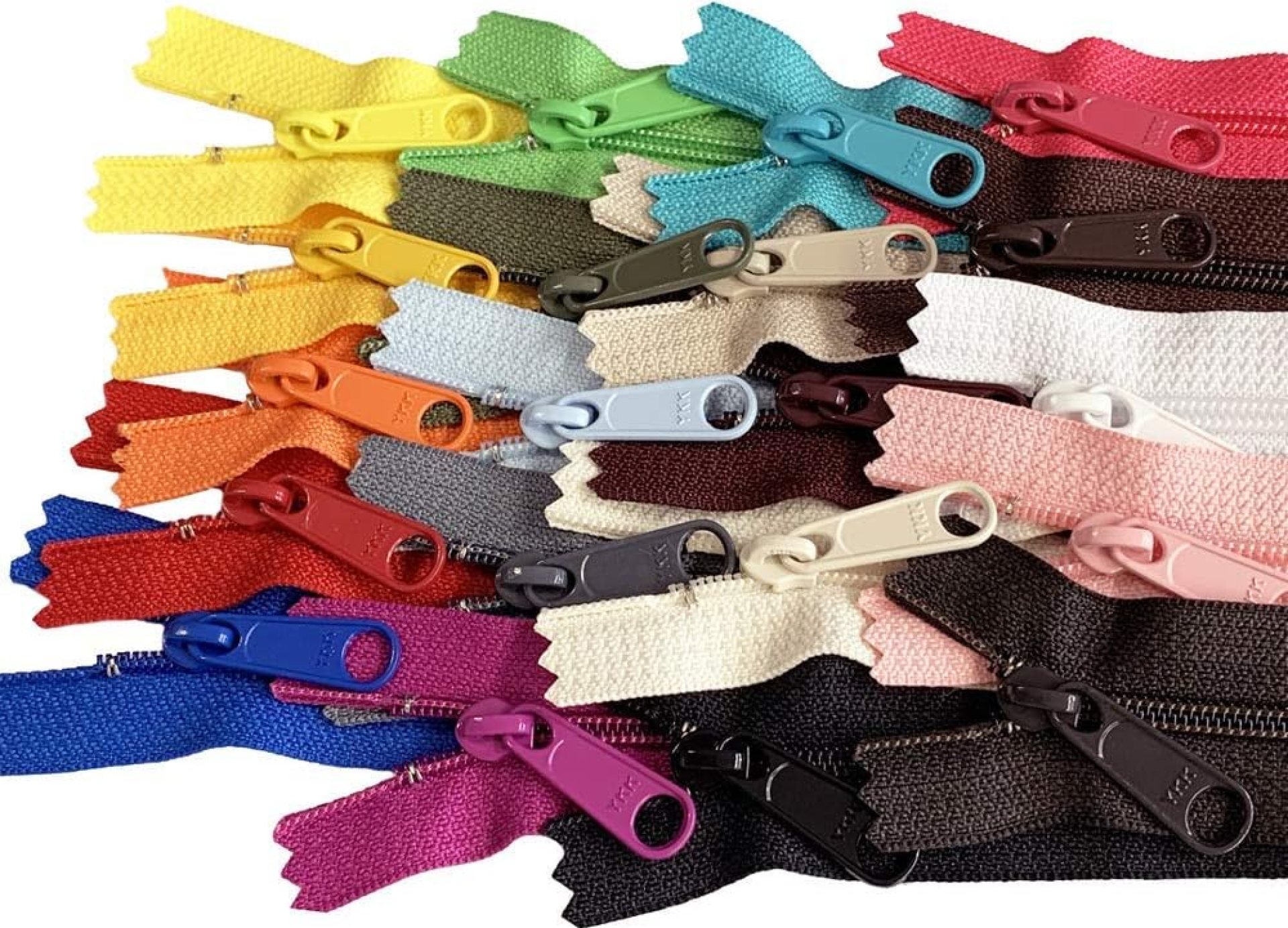 20pcs Mixed Colors Ykk Number 4.5 Coil Handbag Zipper or Purse Zippers Long Pull, Made in USA Pack Vinyl Bag (20 inches) 20pcs Mixed Colors Ykk Number 4.5 Coil Handbag Zipper or Purse Zippers Long Pull, Made in USA Pack Vinyl Bag (20 inches)