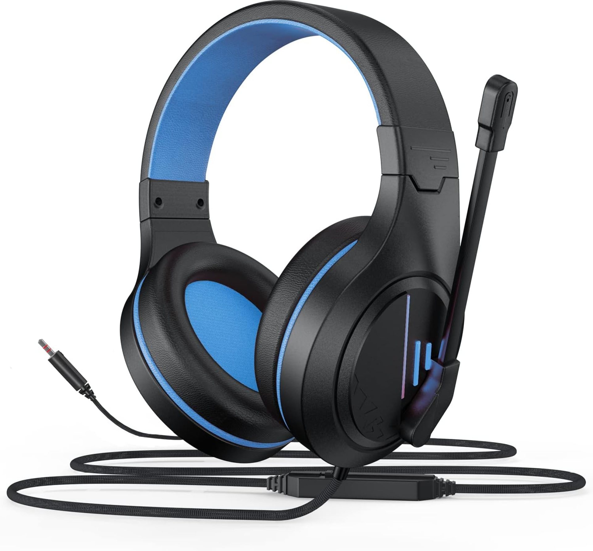 Anivia MH601 Blue Headphones with Microphone Wired Headset with Active Noise Canceling Microphone, 3.5mm Audio Jack Stereo Headphone (Game/Work/School) Anivia MH601 Blue Headphones with Microphone Wired Headset with Active Noise Canceling Microphone, 3.5mm Audio Jack Stereo Headphone (Game/Work/School)