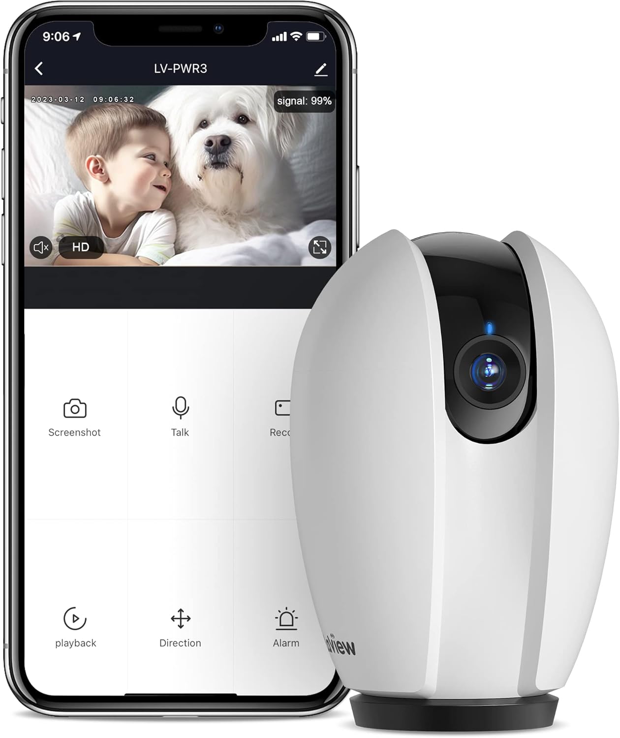 LaView Indoor Security Camera, Baby Monitor with Sound/Motion Detection and Night Vision,WiFi Camera Home Pet Dog Surveillance Camera with App,Two-Way Audio,360-degree IP Camera Work with Alexa LaView Indoor Security Camera, Baby Monitor with Sound/Motion Detection and Night Vision,WiFi Camera Home Pet Dog Surveillance Camera with App,Two-Way Audio,360-degree IP Camera Work with Alexa