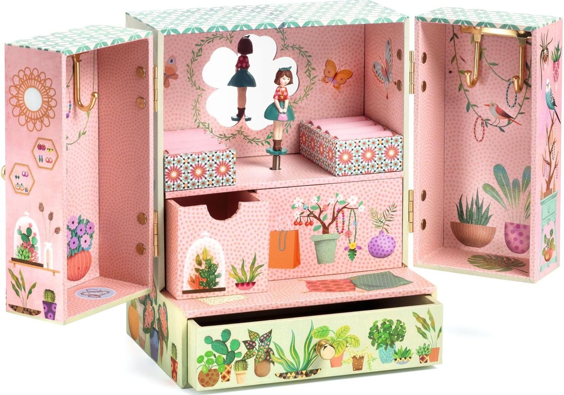 DJECO Musical Jewelry Box for Kids – Treasure Boxes Secret Garden – Storage for Necklace, Bracelets, Rings, Earrings, Small Toys, Decorations, Keepsake & Trinkets – Safe for Ages 6+ Boys & Girls DJECO Musical Jewelry Box for Kids – Treasure Boxes Secret Garden – Storage for Necklace, Bracelets, Rings, Earrings, Small Toys, Decorations, Keepsake & Trinkets – Safe for Ages 6+ Boys & Girls