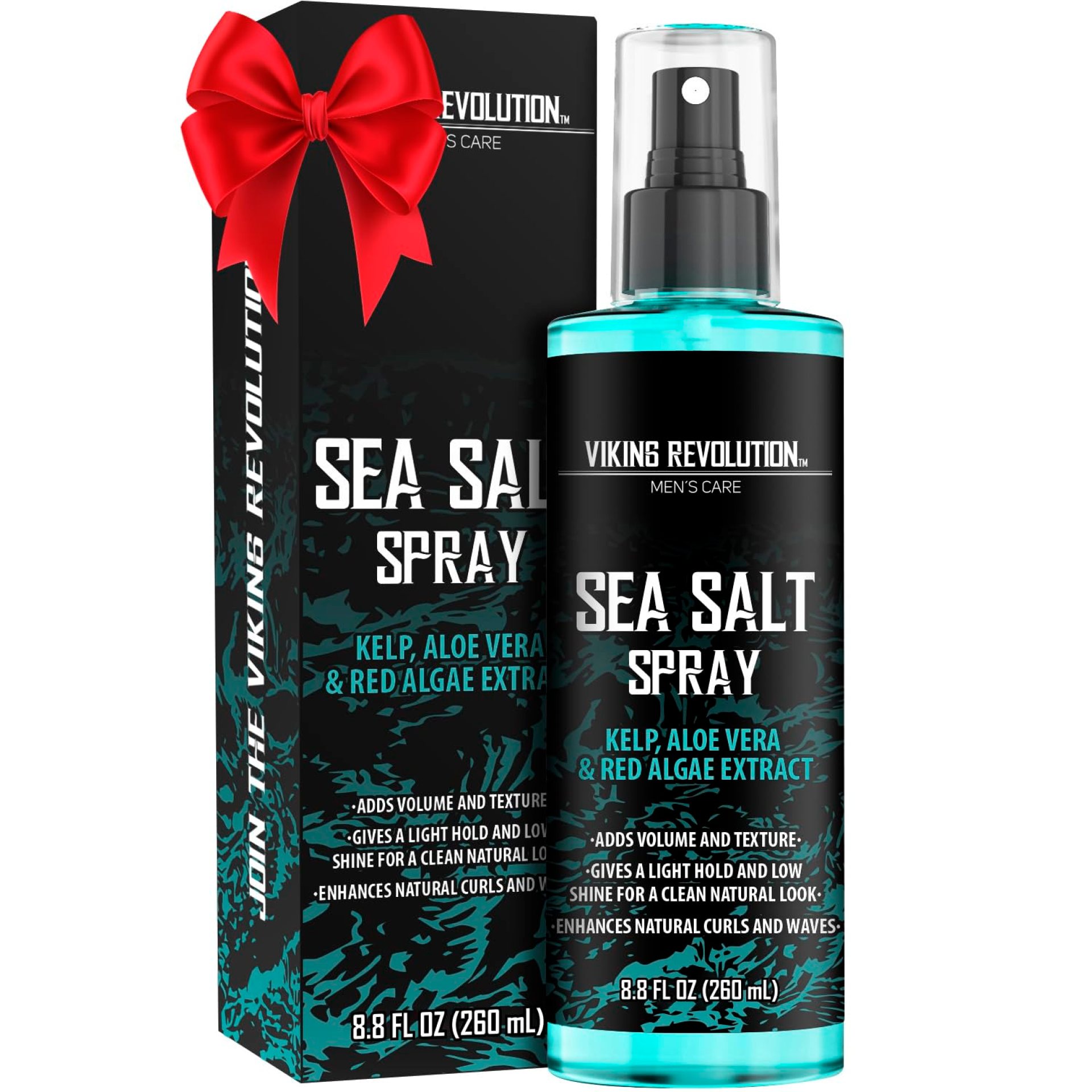Viking Revolution Sea Salt Spray for Hair Men – Hair Texturizing Spray with Kelp, Aloe Vera and Red Algae Extract – Surf Spray to Add Volume and Texture Sea Salt Spray for Men Beach Hair Spray – 8.8oz Viking Revolution Sea Salt Spray for Hair Men – Hair Texturizing Spray with Kelp, Aloe Vera and Red Algae Extract – Surf Spray to Add Volume and Texture Sea Salt Spray for Men Beach Hair Spray – 8.8oz