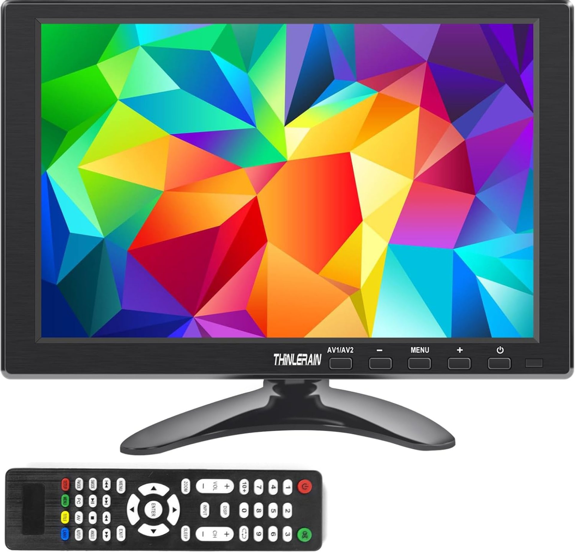 10.1 Inch Small Computer Monitor, 1920×1200 Mini PC Display with HDMI VGA AV BNC USB Intput, Built-in Speakers, VESA, Remote Control 10.1 Inch Small Computer Monitor, 1920×1200 Mini PC Display with HDMI VGA AV BNC USB Intput, Built-in Speakers, VESA, Remote Control