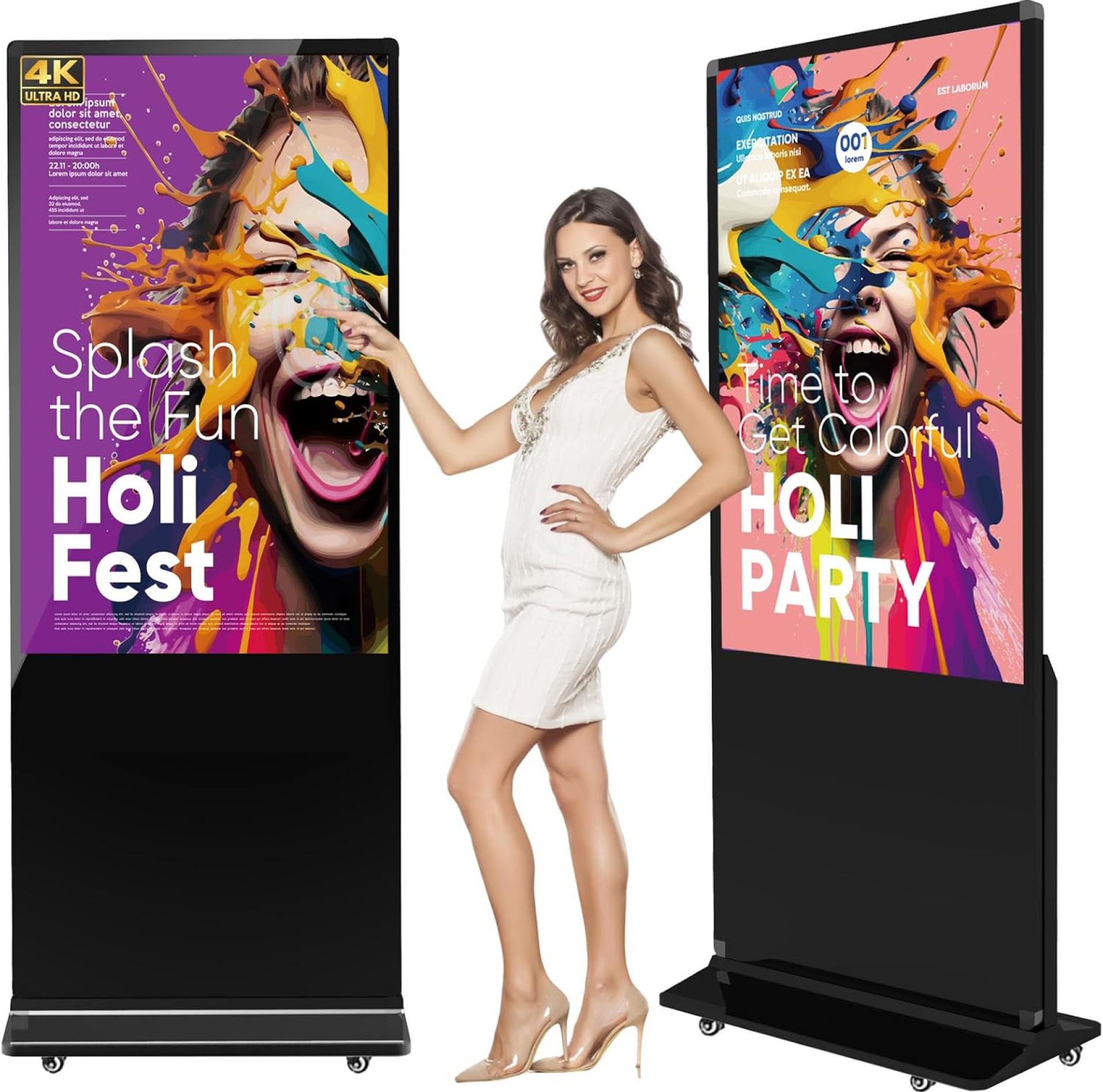 55 inch Floor Stand Digital Signage Displays Touch Screen 4K 3840 * 2160 Pixels LCD Display Android OS Totem CMS Manipulation Indoor Information Interactive Advertising Kiosk Player 55 inch Floor Stand Digital Signage Displays Touch Screen 4K 3840 * 2160 Pixels LCD Display Android OS Totem CMS Manipulation Indoor Information Interactive Advertising Kiosk Player