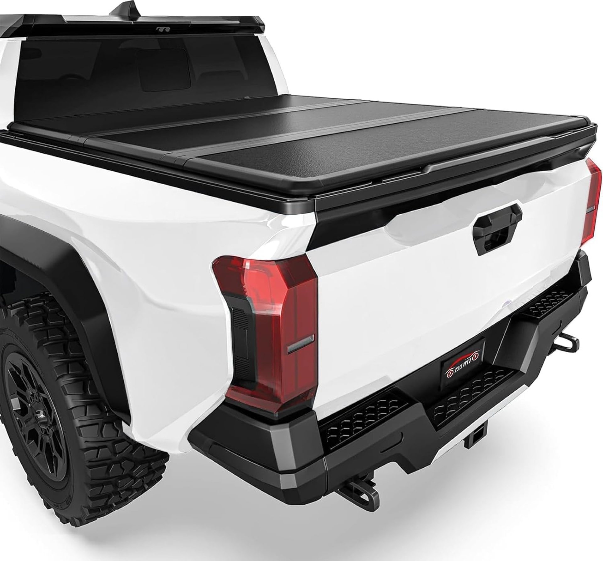 FRP Hard Tri-fold Truck Bed Tonneau Cover Compatible with 2016-2025 Toyota Tacoma (Excl. Trail Edition) 6 FT Bed with Tacoma Bed Rail, Water-Proof FRP Hard Tri-fold Truck Bed Tonneau Cover Compatible with 2016-2025 Toyota Tacoma (Excl. Trail Edition) 6 FT Bed with Tacoma Bed Rail, Water-Proof