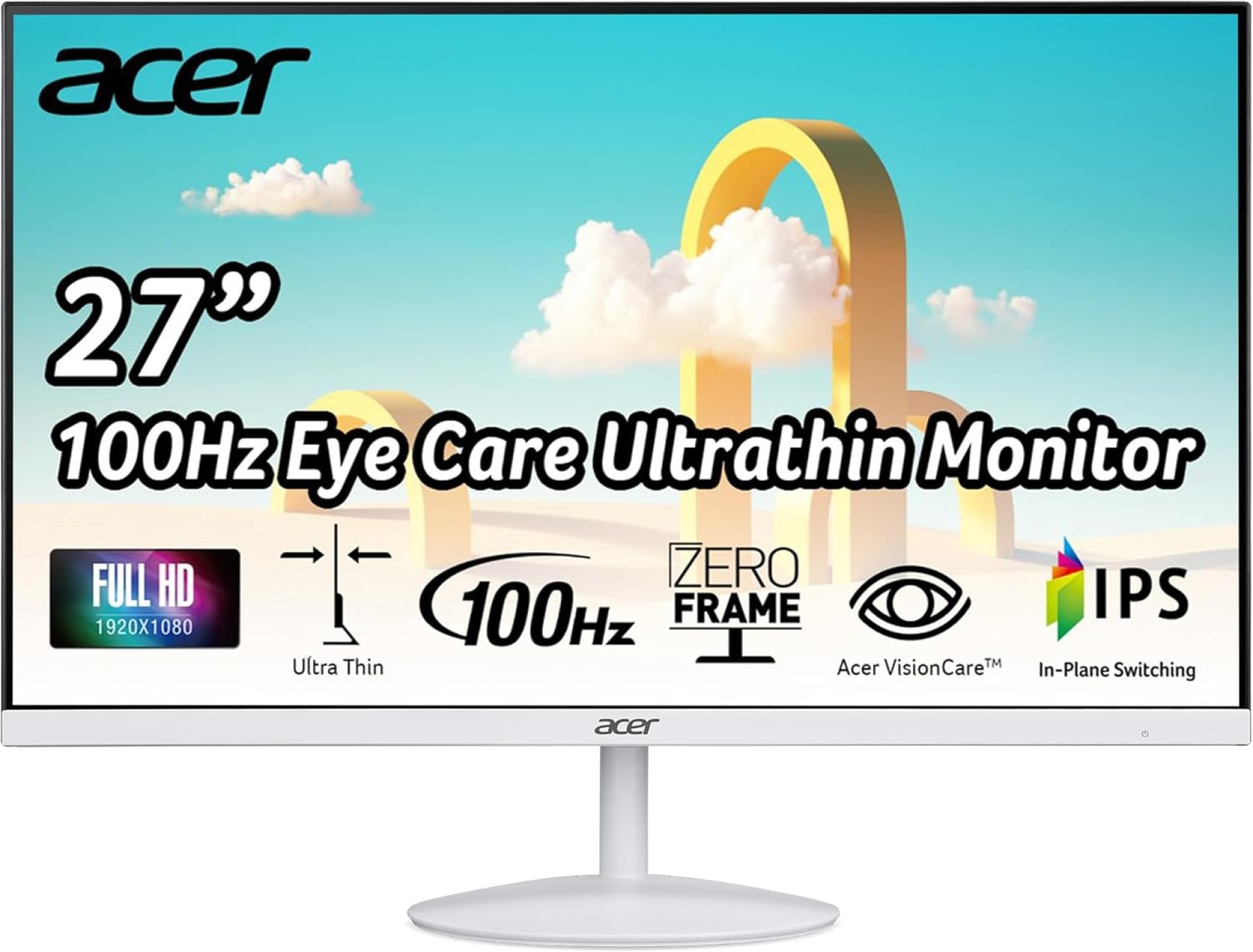 Acer SB272 Ewi 27″ Full HD (1920 x 1080) IPS Zero-Frame Gaming Office Monitor | AMD FreeSync Technology | Ultra-Thin Stylish Design | 100Hz | 1ms (VRB) | Low Blue Light | Tilt | HDMI & VGA Ports Acer SB272 Ewi 27″ Full HD (1920 x 1080) IPS Zero-Frame Gaming Office Monitor | AMD FreeSync Technology | Ultra-Thin Stylish Design | 100Hz | 1ms (VRB) | Low Blue Light | Tilt | HDMI & VGA Ports