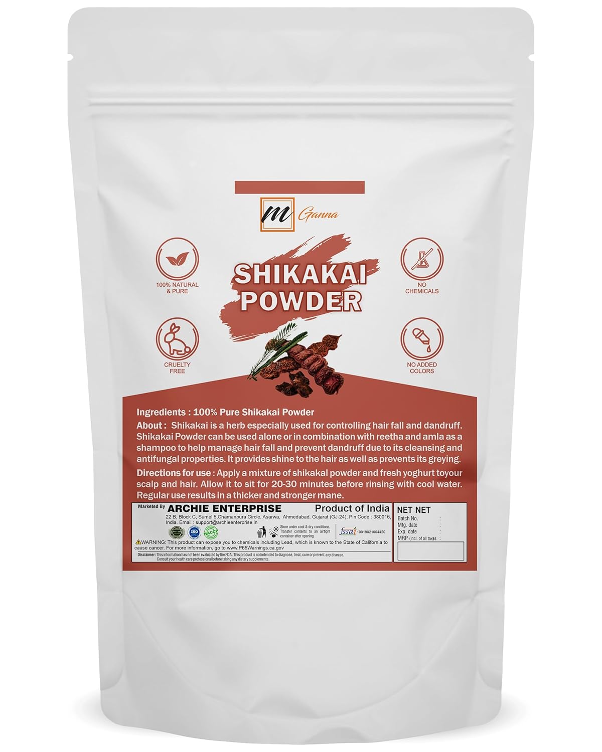 100% Pure Shikakai/Acacia Concinna Powder for Hair Care | Natural Hair Cleanser & Conditioner 100 GMS / 0.22 LBS 100% Pure Shikakai/Acacia Concinna Powder for Hair Care | Natural Hair Cleanser & Conditioner 100 GMS / 0.22 LBS