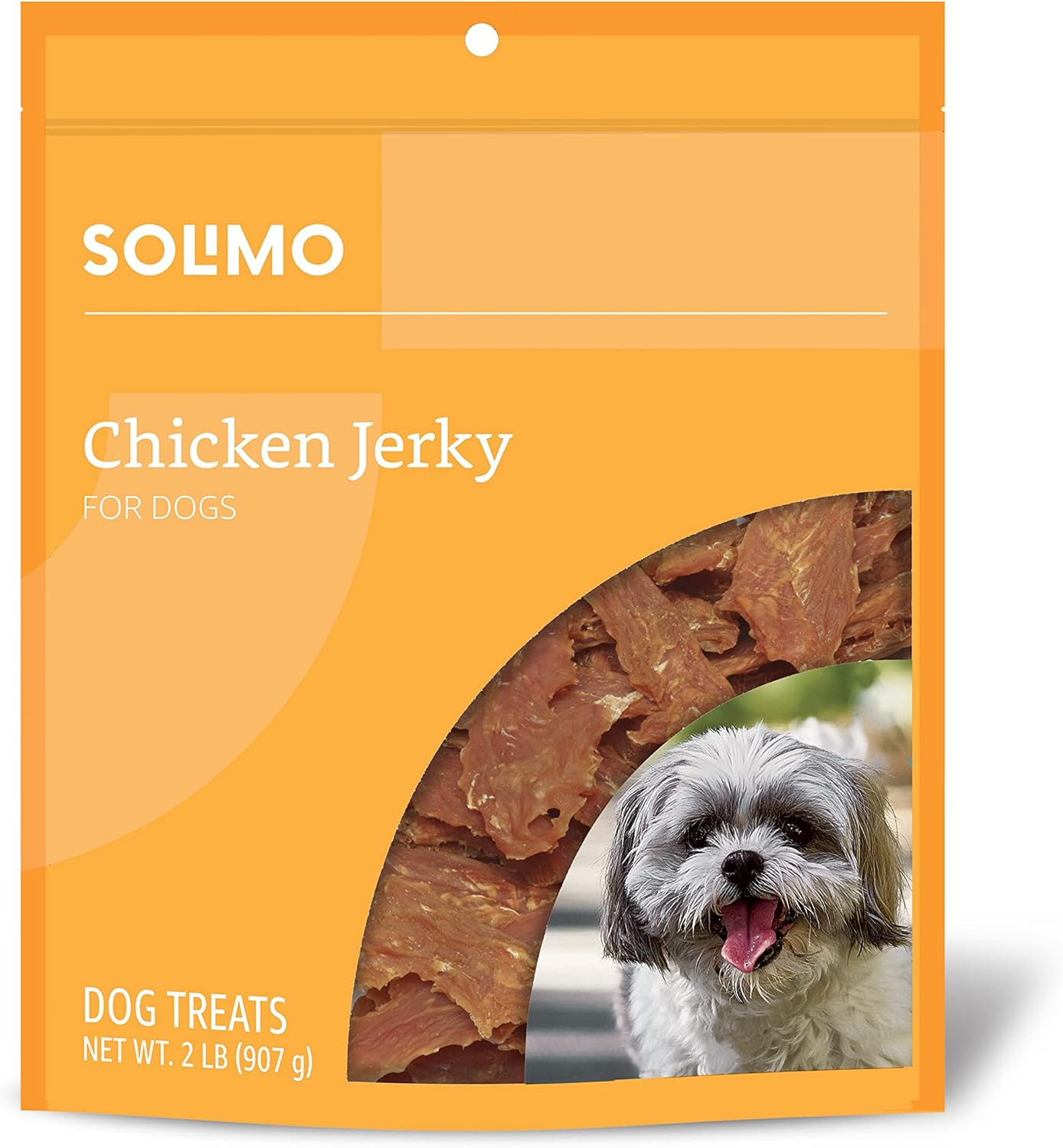 Amazon Brand – Solimo Chicken Jerky Dog Treats, 2 pounds (Packaging May Vary) Amazon Brand – Solimo Chicken Jerky Dog Treats, 2 pounds (Packaging May Vary)