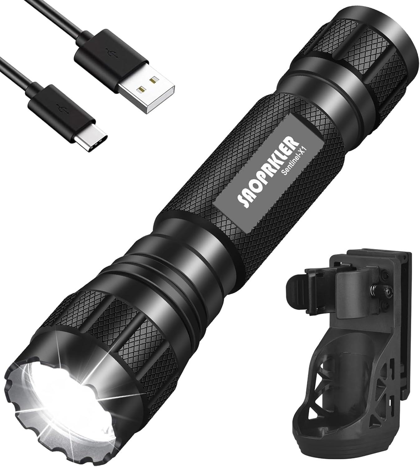 Tactical Flashlights High Lumen-Police 1200 LM Flashlight with Holster for Duty Belt,Single Mode LED Flashlight for Camping/Law Enforcement-Sentinel-X1 Tactical Flashlights High Lumen-Police 1200 LM Flashlight with Holster for Duty Belt,Single Mode LED Flashlight for Camping/Law Enforcement-Sentinel-X1