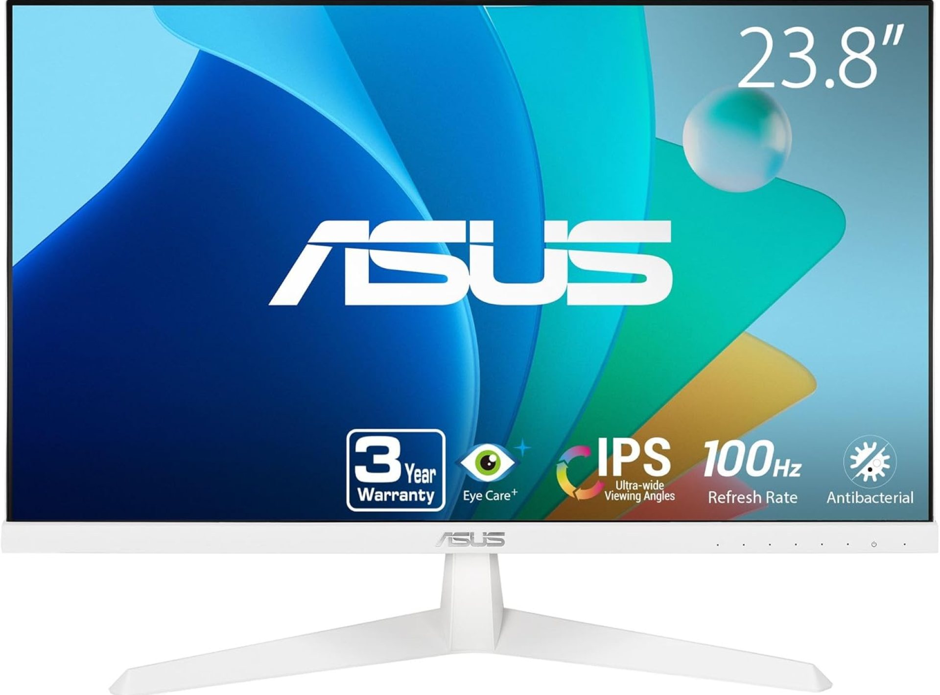 ASUS Eye Care 23.8” 1080P Gaming Monitor (VY249HF-W) – Full HD, IPS, 100Hz, IPS, SmoothMotion, 1ms, Adaptive Sync, Eye Care Plus Technology, Blue Light Filter, Flicker Free, 3 yr Warranty ASUS Eye Care 23.8” 1080P Gaming Monitor (VY249HF-W) – Full HD, IPS, 100Hz, IPS, SmoothMotion, 1ms, Adaptive Sync, Eye Care Plus Technology, Blue Light Filter, Flicker Free, 3 yr Warranty
