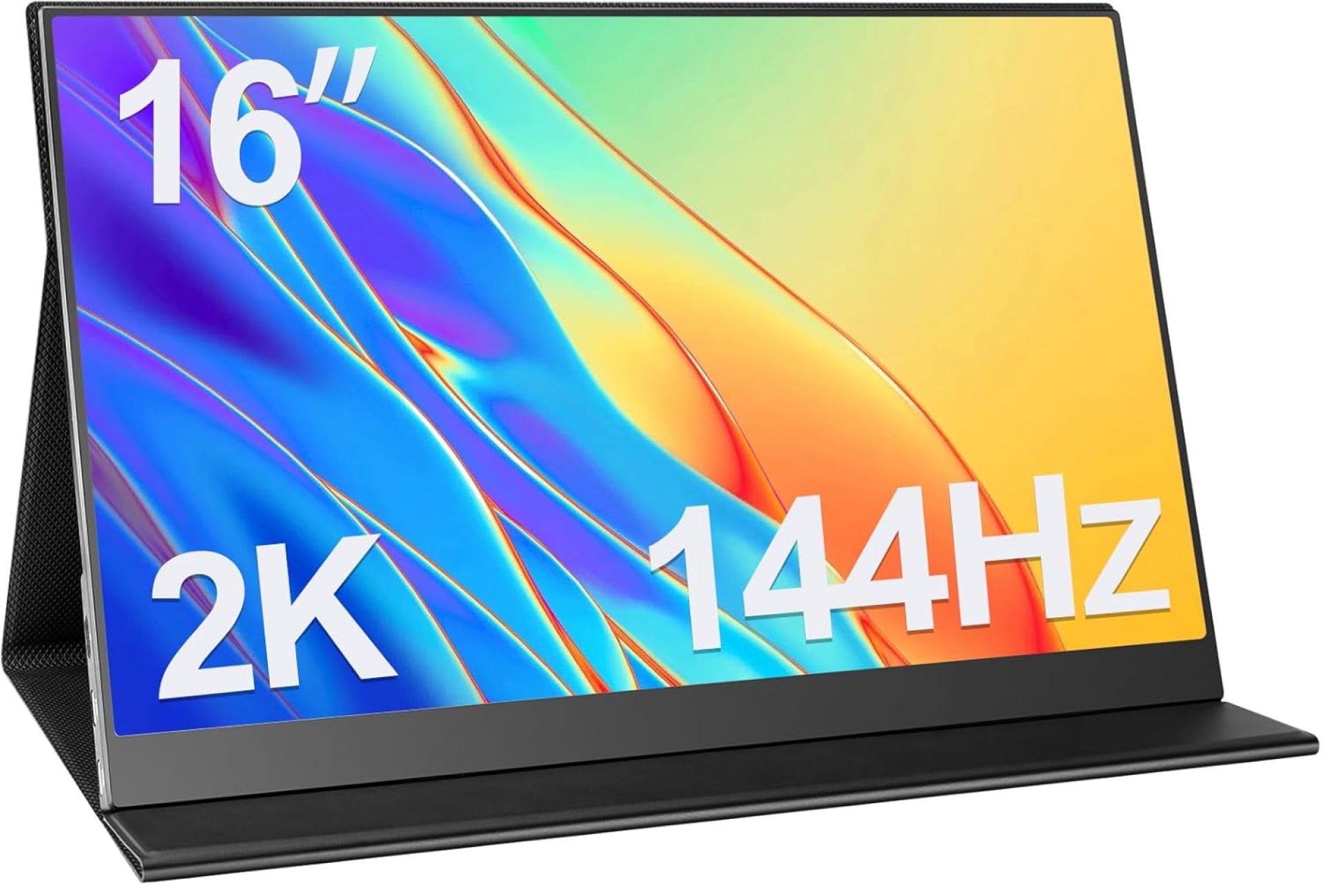 2K Portable Monitor 16 Inch 144Hz 2560×1440 Travel Monitor 100% sRGB Laptop Display IPS Portable Screen for Laptop PC Phone Xbox PS4-5 Switch with Smart Cover 2K Portable Monitor 16 Inch 144Hz 2560×1440 Travel Monitor 100% sRGB Laptop Display IPS Portable Screen for Laptop PC Phone Xbox PS4-5 Switch with Smart Cover