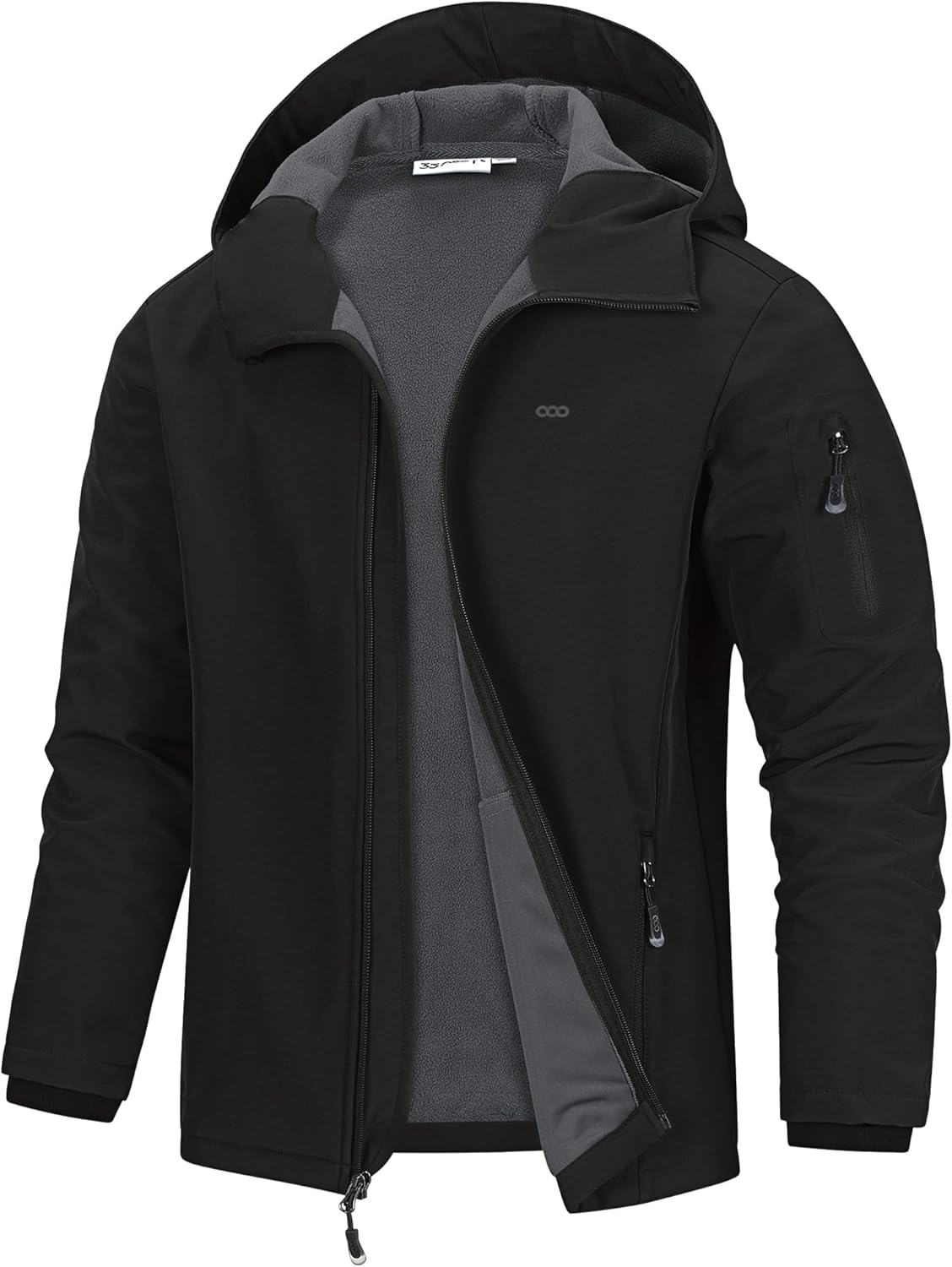 33,000ft Men’s Hooded Softshell Jacket Waterproof Lightweight Insulated Windbreaker Fleece Lined Rain Shell Jacket 33,000ft Men’s Hooded Softshell Jacket Waterproof Lightweight Insulated Windbreaker Fleece Lined Rain Shell Jacket