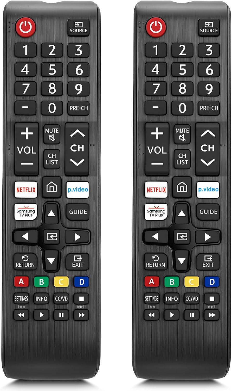 (Pack of 2) for Samsung Smart TV Remote Control Universal Replacement Remote Compatible with Samsung Smart LCD LED HDTV 3D TVs BN59-01315J BN59-01315A BN59-01301A BN59-01199F BN59-01303A (Pack of 2) for Samsung Smart TV Remote Control Universal Replacement Remote Compatible with Samsung Smart LCD LED HDTV 3D TVs BN59-01315J BN59-01315A BN59-01301A BN59-01199F BN59-01303A