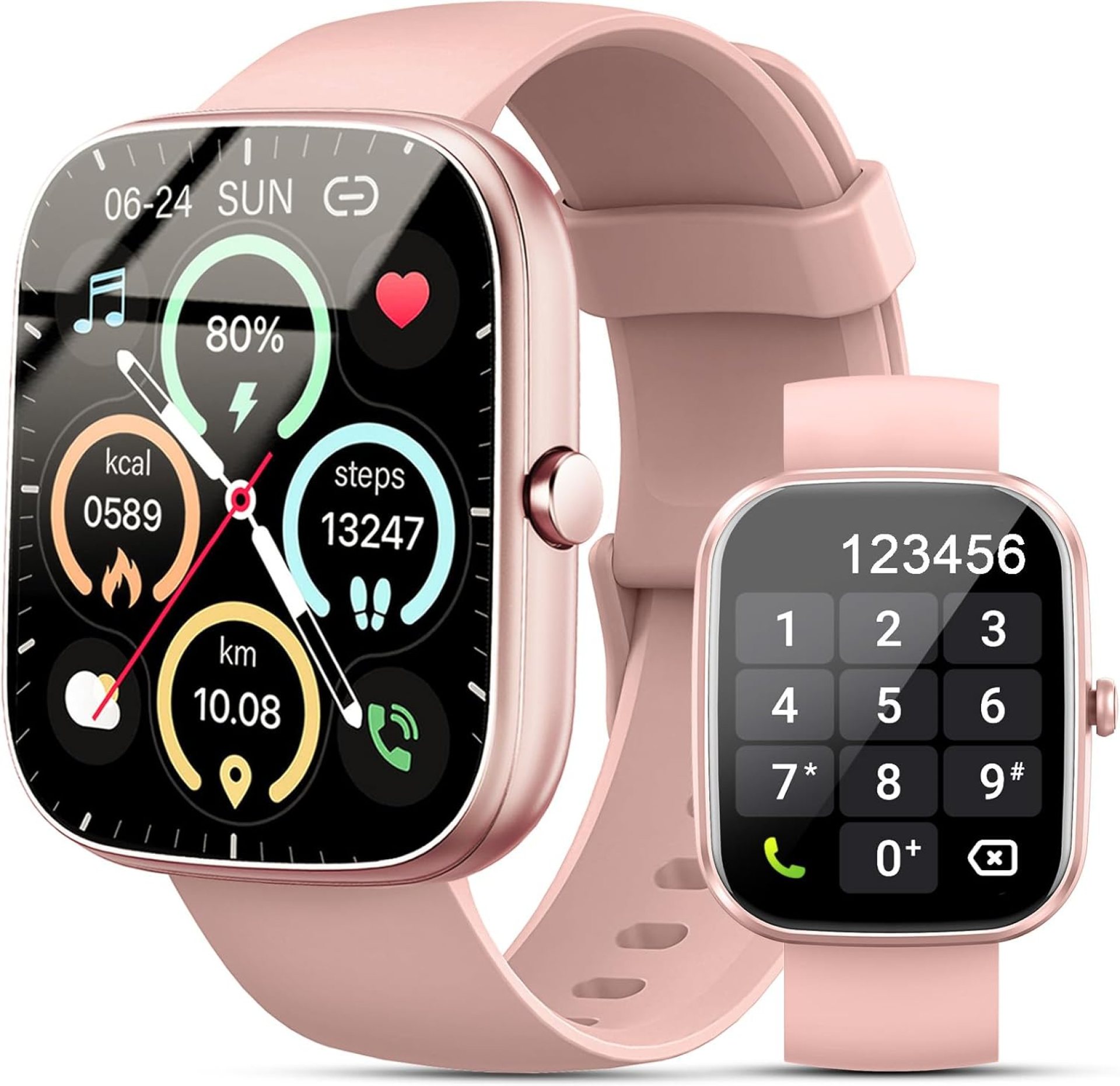 Smart Watch, 1.96″ Smartwatch for Women Men (Answer/Make Call), Fitness Tracker with 100+ Sport Modes, IP68 Waterproof, Heart Rate/Sleep Monitor, Spo2, Pedometer, Activity Tracker for Android iOS Smart Watch, 1.96″ Smartwatch for Women Men (Answer/Make Call), Fitness Tracker with 100+ Sport Modes, IP68 Waterproof, Heart Rate/Sleep Monitor, Spo2, Pedometer, Activity Tracker for Android iOS