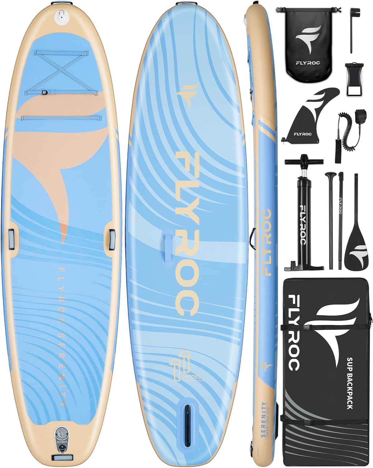 11’*35 Extra Wide Inflatable Paddle Board, Stable Paddleboard for Yoga, Stand up Paddle Board for Adults, Anti-Slip Full EVA Deck, 5 Handles, 100L Backpack, All-Round Sup Board, Removable Fin 11’*35 Extra Wide Inflatable Paddle Board, Stable Paddleboard for Yoga, Stand up Paddle Board for Adults, Anti-Slip Full EVA Deck, 5 Handles, 100L Backpack, All-Round Sup Board, Removable Fin