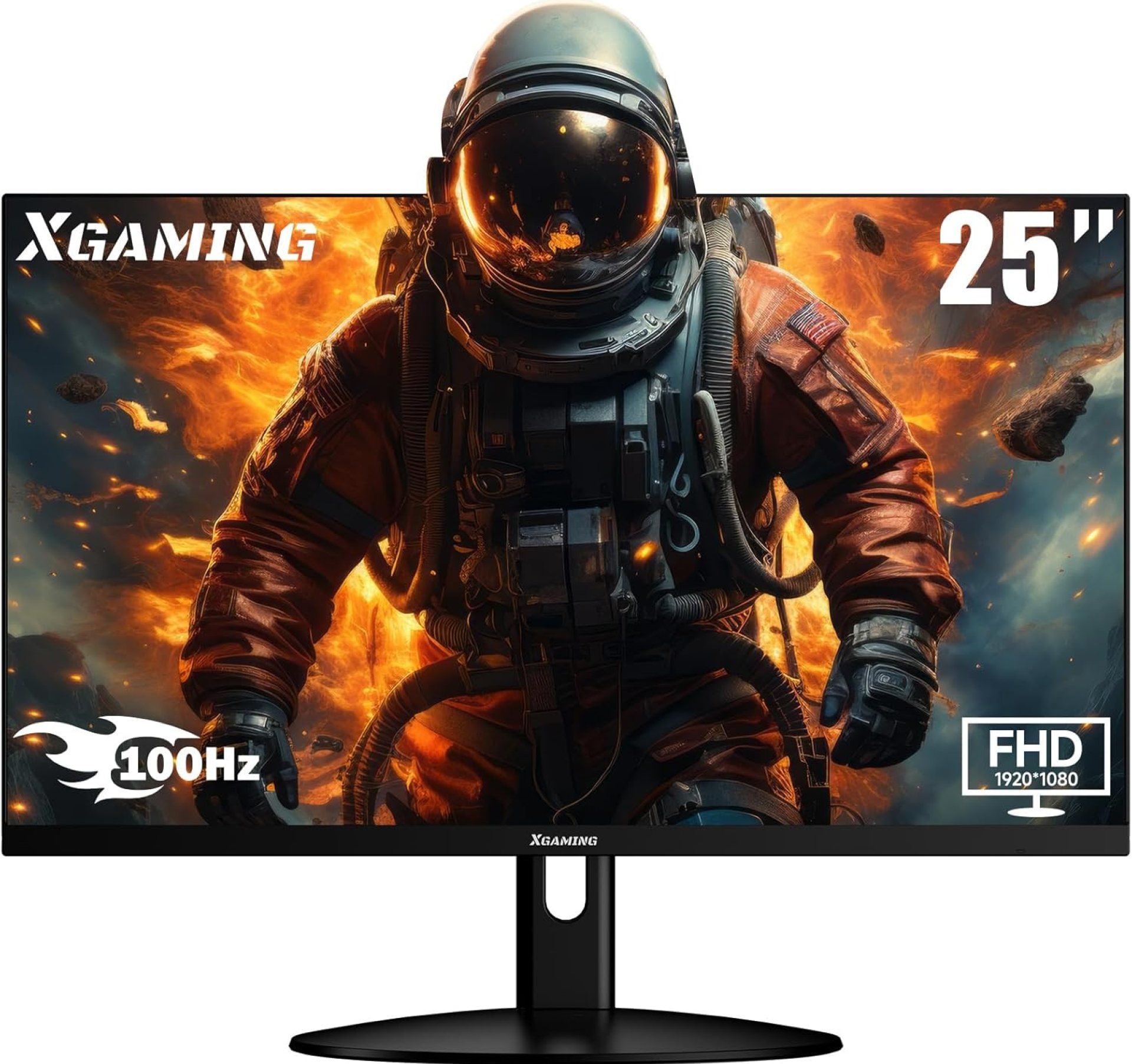 25 Inch Monitor, FHD 1080P 100Hz Frameless Computer Display 1ms 99% sRGB, Low Blue Light Eye Care, HDMI VGA Gamer Screen with Speakers, VESA, Tilt Adjustable 25 Inch Monitor, FHD 1080P 100Hz Frameless Computer Display 1ms 99% sRGB, Low Blue Light Eye Care, HDMI VGA Gamer Screen with Speakers, VESA, Tilt Adjustable