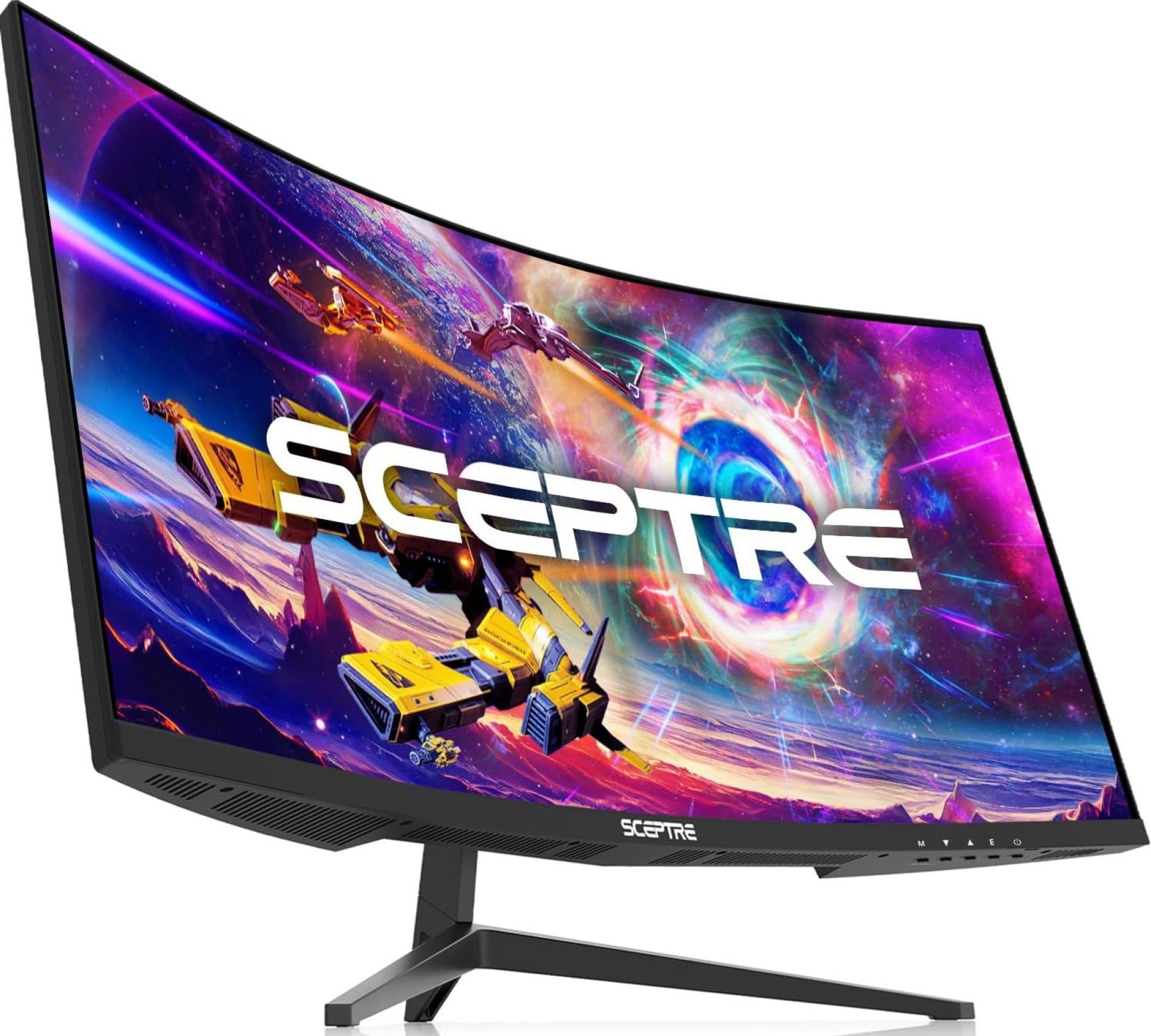 Sceptre 30-inch Curved Gaming Monitor 21:9 2560×1080 Ultra Wide/ Slim HDMI DisplayPort up to 200Hz Build-in Speakers, Metal Black (C305B-200UN1) Sceptre 30-inch Curved Gaming Monitor 21:9 2560×1080 Ultra Wide/ Slim HDMI DisplayPort up to 200Hz Build-in Speakers, Metal Black (C305B-200UN1)