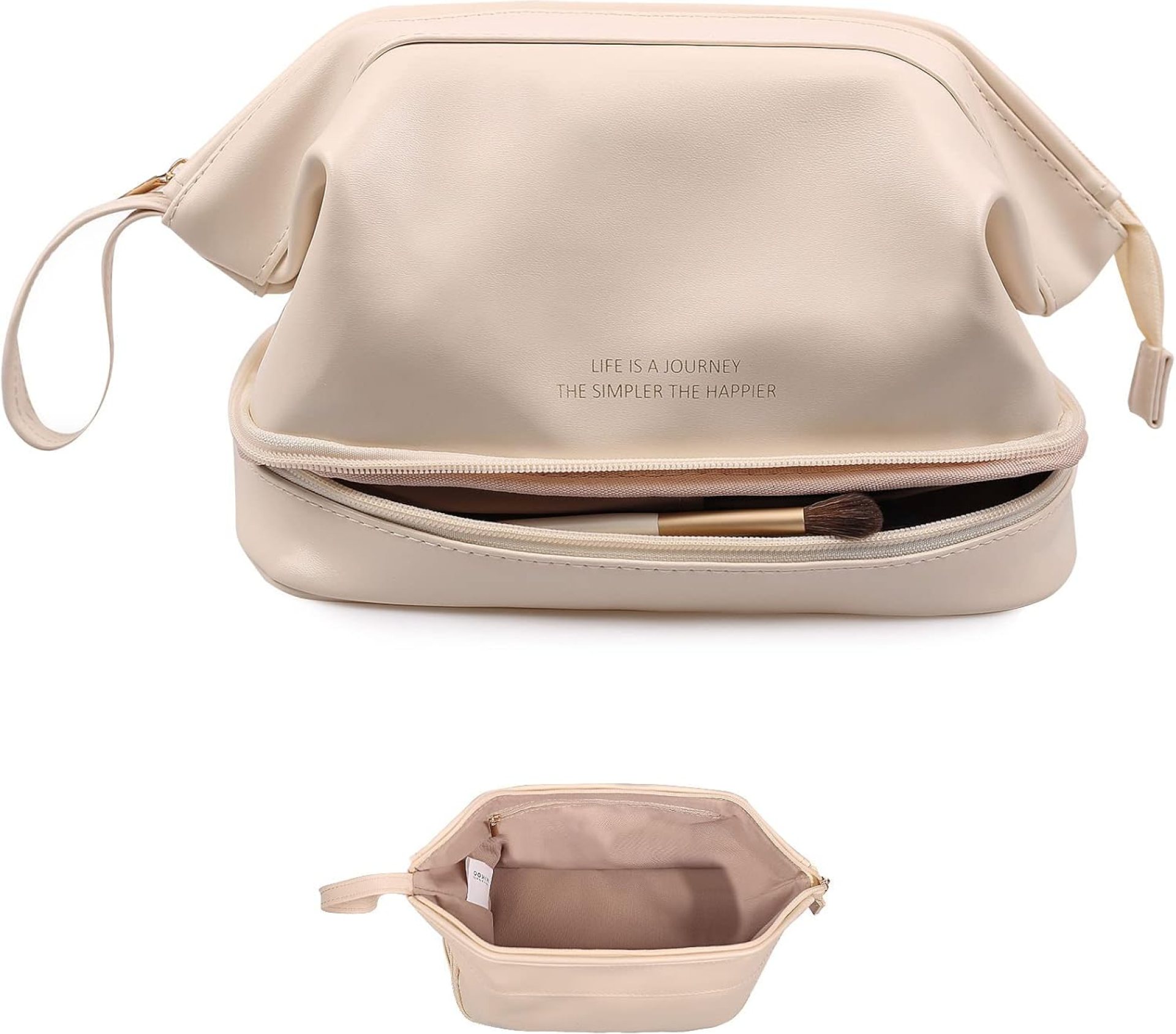 Abiudeng Large Makeup Bag,Waterproof Cosmetic Bag,Make up Travel Bag Essentials,Cute Travel Toiletry Bag for Women Makeup Bag Organizer with Bottom Pouch,Travel Size Toiletries Bag for Women Abiudeng Large Makeup Bag,Waterproof Cosmetic Bag,Make up Travel Bag Essentials,Cute Travel Toiletry Bag for Women Makeup Bag Organizer with Bottom Pouch,Travel Size Toiletries Bag for Women