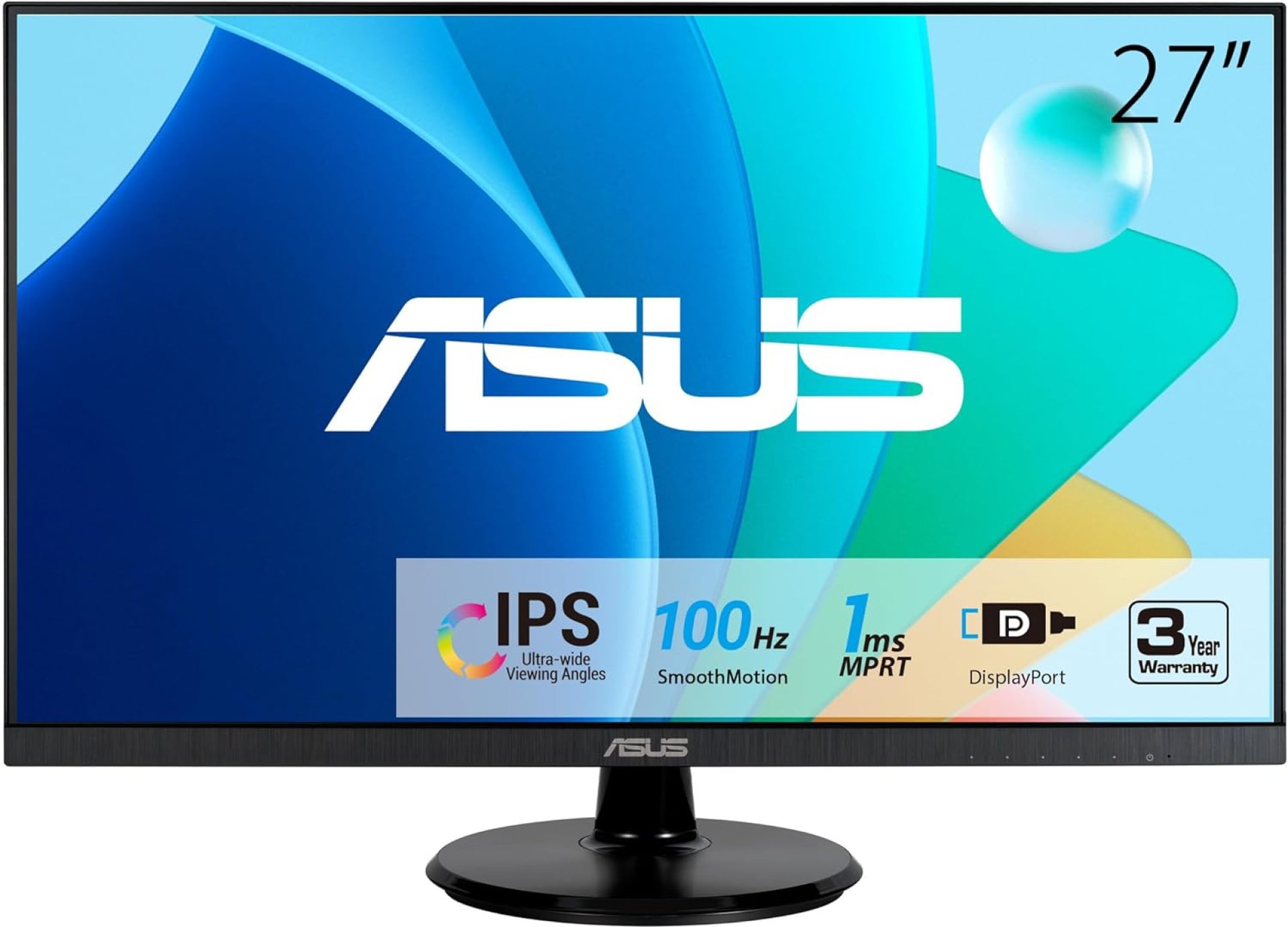 ASUS 27” 1080P Eye Care Monitor (VA27DQF) – IPS, Full HD, Frameless, 100Hz, 1ms, Adaptive-Sync, for Working and Gaming, Low Blue Light, Flicker Free, HDMI, DisplayPort, 3 Year Warranty ASUS 27” 1080P Eye Care Monitor (VA27DQF) – IPS, Full HD, Frameless, 100Hz, 1ms, Adaptive-Sync, for Working and Gaming, Low Blue Light, Flicker Free, HDMI, DisplayPort, 3 Year Warranty