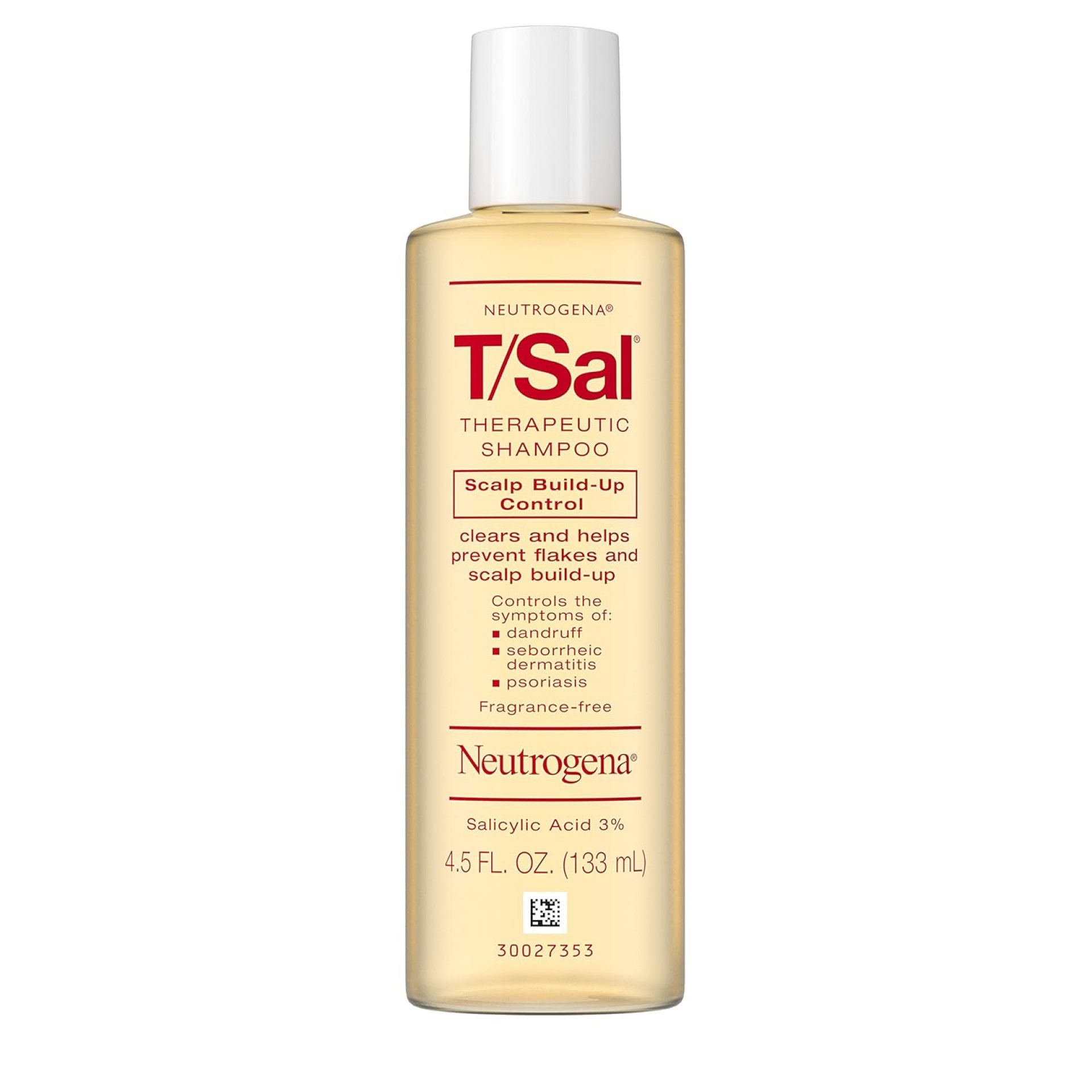 Neutrogena T/Sal Therapeutic Shampoo for Scalp Build-Up Control with Salicylic Acid, Scalp Treatment for Dandruff, Scalp Psoriasis & Seborrheic Dermatitis Relief, 4.5 fl. oz Neutrogena T/Sal Therapeutic Shampoo for Scalp Build-Up Control with Salicylic Acid, Scalp Treatment for Dandruff, Scalp Psoriasis & Seborrheic Dermatitis Relief, 4.5 fl. oz