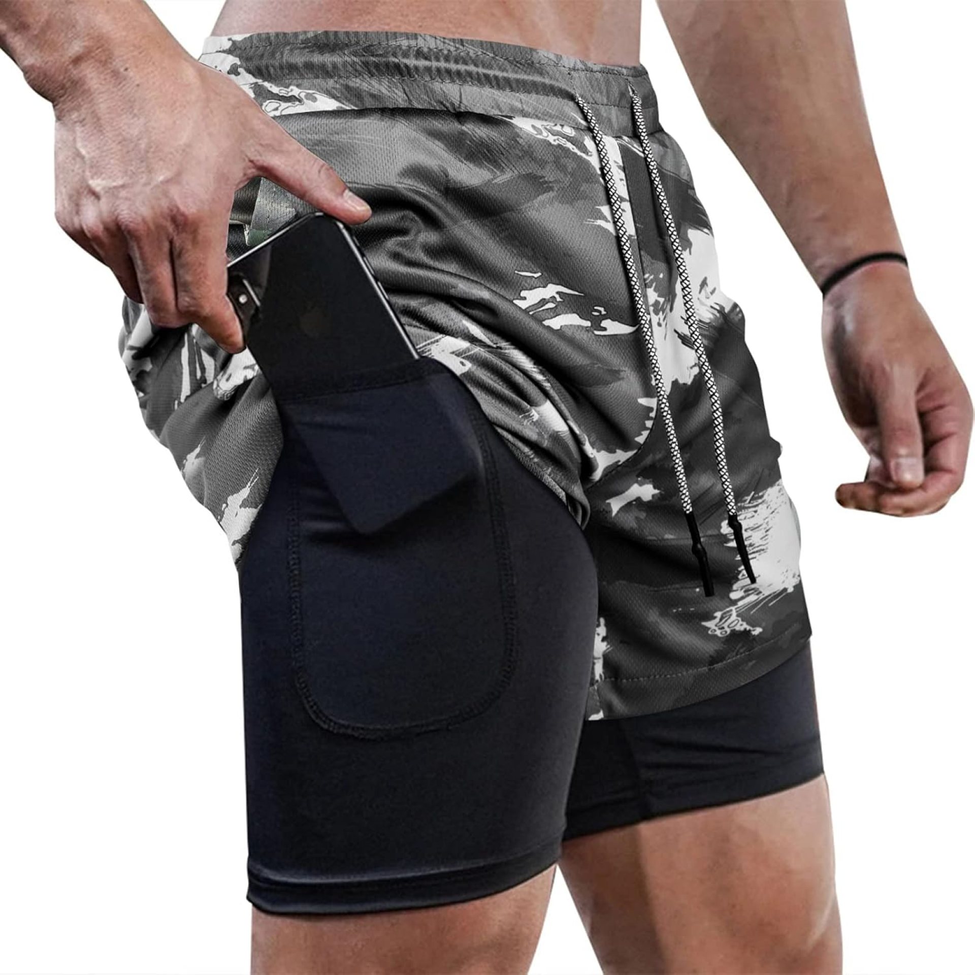 Surenow Mens Running Shorts,Workout Running Shorts for Men,2-in-1 Stealth Shorts,7-Inch Gym Yoga Outdoor Sports Shorts Surenow Mens Running Shorts,Workout Running Shorts for Men,2-in-1 Stealth Shorts,7-Inch Gym Yoga Outdoor Sports Shorts