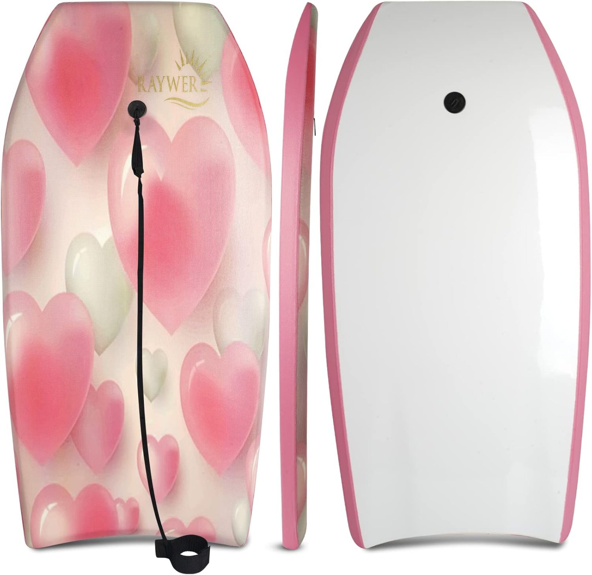 Body Board Lightweight with EPS Core, HDPE Slick Bottom, Leash & Adjustable Wrist Rope, Great Surfing for Kids and Adults Body Board Lightweight with EPS Core, HDPE Slick Bottom, Leash & Adjustable Wrist Rope, Great Surfing for Kids and Adults