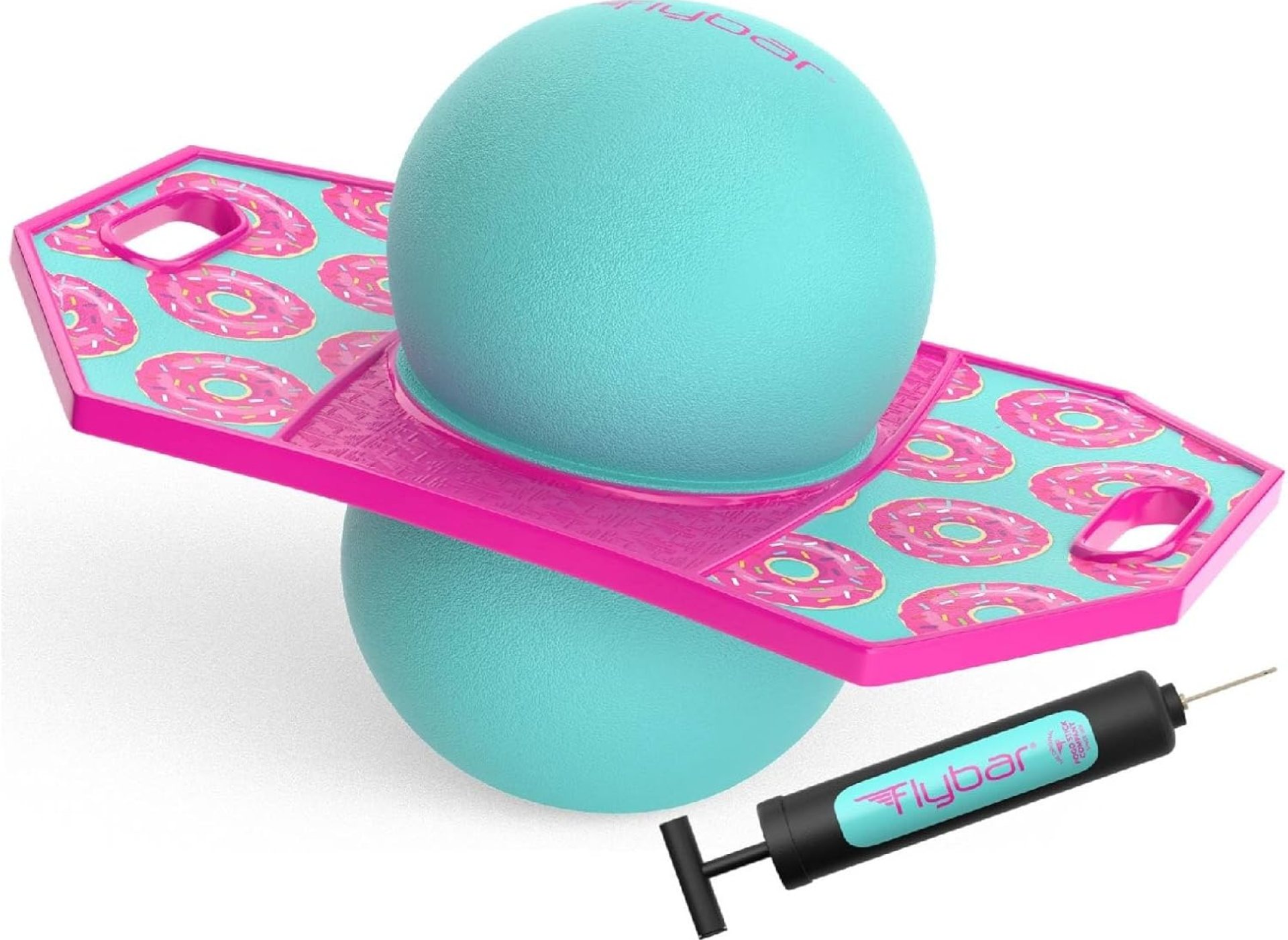 Flybar Pogo Trick Ball for Kids, Bounce Board for Boys and Girls Ages 6+, Up to 160 lbs, Includes Pump, Easy to Carry Handle, Durable Plastic Deck Indoor, Outdoor Toy Pogo Jumper, Flybar Pogo Trick Ball for Kids, Bounce Board for Boys and Girls Ages 6+, Up to 160 lbs, Includes Pump, Easy to Carry Handle, Durable Plastic Deck Indoor, Outdoor Toy Pogo Jumper,