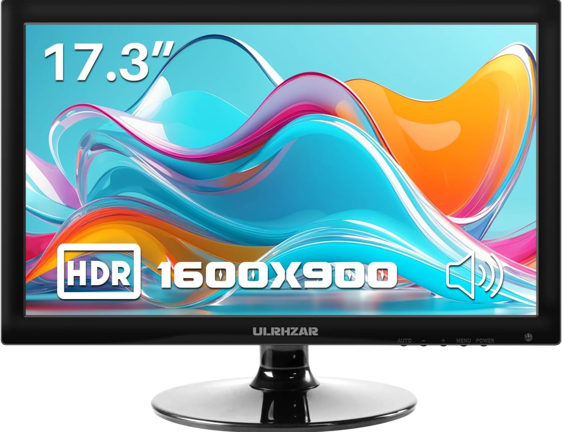 17.3inch PC Monitor 1600×900 LCD Screen Display 16:9, 60Hz, Built-in Speaker HDMI VGA, USB C Desktop Computer Monitor for Raspberry Pi Switch PS4/5 Laptop 17.3inch PC Monitor 1600×900 LCD Screen Display 16:9, 60Hz, Built-in Speaker HDMI VGA, USB C Desktop Computer Monitor for Raspberry Pi Switch PS4/5 Laptop