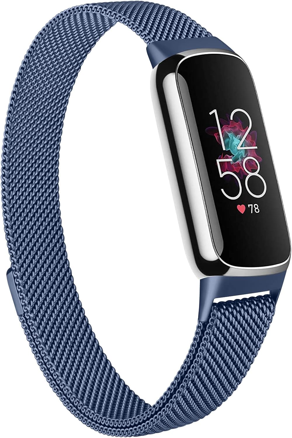 AK Metal Band Compatible with Fitbit Luxe Bands for Women Men, Stainless Steel Mesh Loop Replacement Bracelet Strap for Fitbit Luxe Health & Fitness Tracker AK Metal Band Compatible with Fitbit Luxe Bands for Women Men, Stainless Steel Mesh Loop Replacement Bracelet Strap for Fitbit Luxe Health & Fitness Tracker