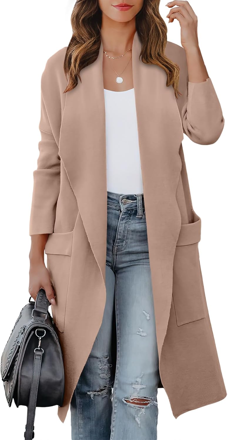ANRABESS Women’s Long Cardigan Sweater 2025 Fall Fashion Casual Oversized Knit Open Front Coatigan Jacket Coat Trendy Outfits ANRABESS Women’s Long Cardigan Sweater 2025 Fall Fashion Casual Oversized Knit Open Front Coatigan Jacket Coat Trendy Outfits
