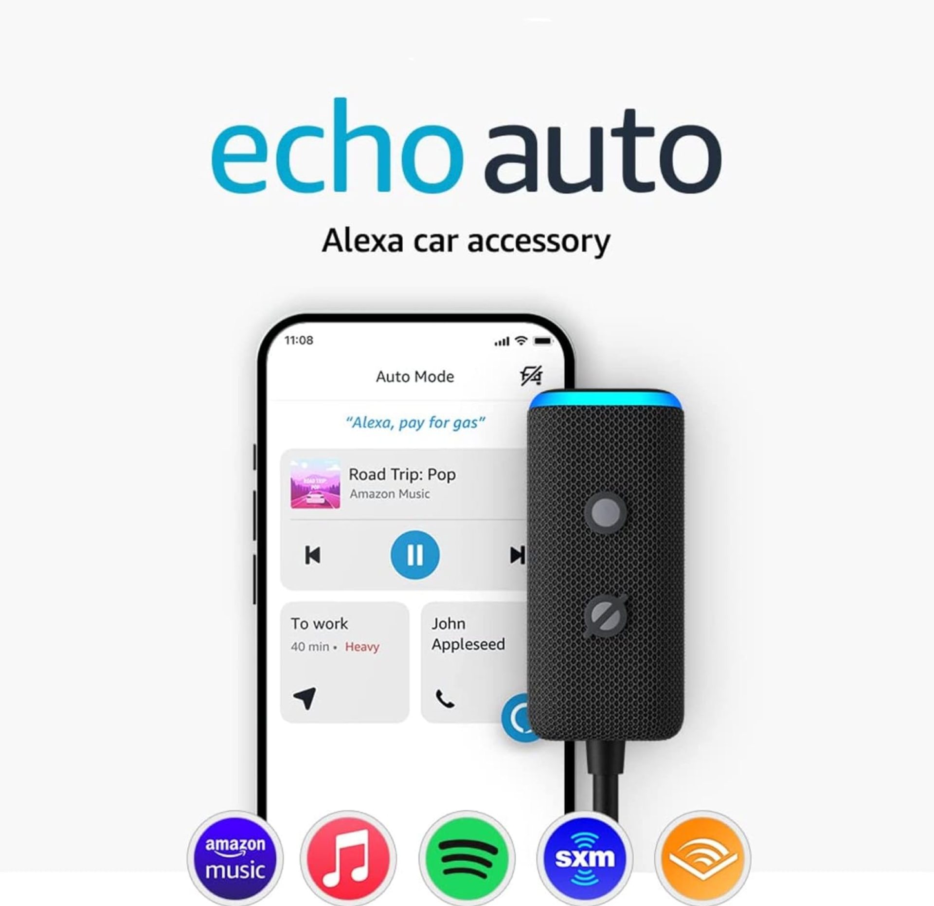 Amazon Echo Auto (newest model), Add Alexa to your car Amazon Echo Auto (newest model), Add Alexa to your car