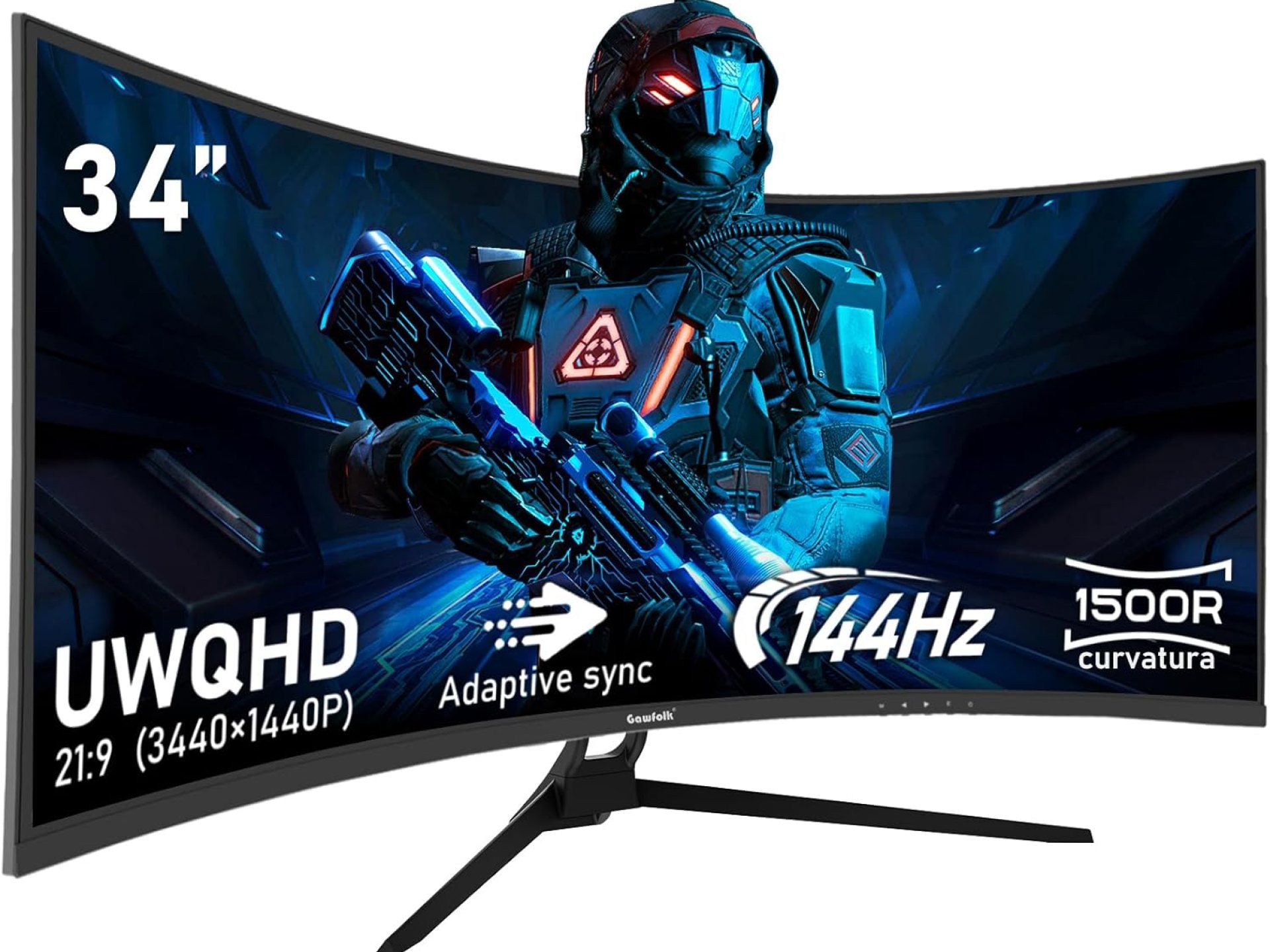 34 Inch Ultrawide Curved 144Hz Gaming Computer Monitor 1500R PC Screen 21:9 UWQHD (3440×1440),Adaptive Sync,178° Viewing Angle,HDMI、Display Port,Compatible with Wall mounting – Black 34 Inch Ultrawide Curved 144Hz Gaming Computer Monitor 1500R PC Screen 21:9 UWQHD (3440×1440),Adaptive Sync,178° Viewing Angle,HDMI、Display Port,Compatible with Wall mounting – Black