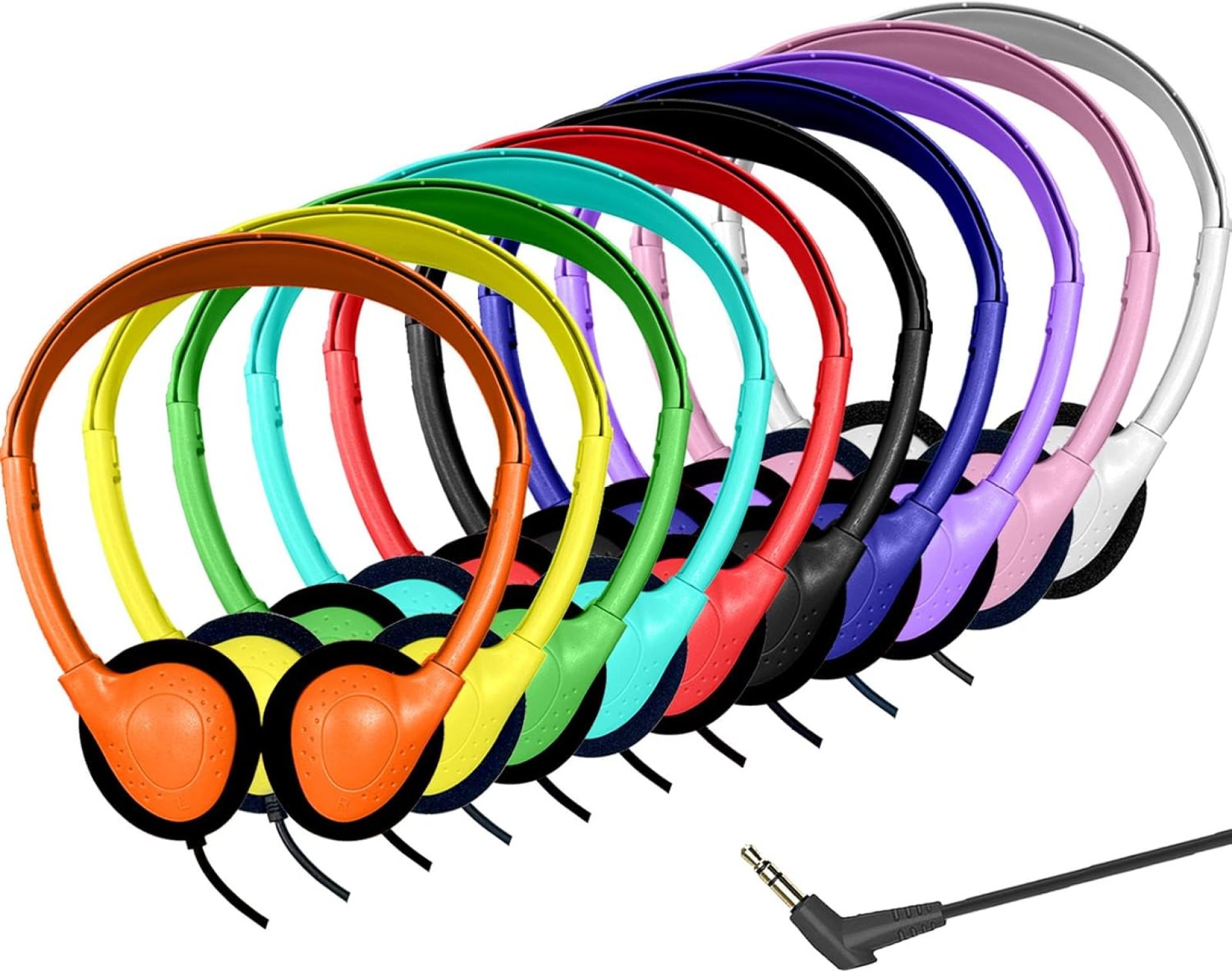 10 Pack Kids Headphones Bulk for School Classroom, Multi Color Wired Headphones for Kids Students Child, 3.5mm Jack (10 Pack) 10 Pack Kids Headphones Bulk for School Classroom, Multi Color Wired Headphones for Kids Students Child, 3.5mm Jack (10 Pack)