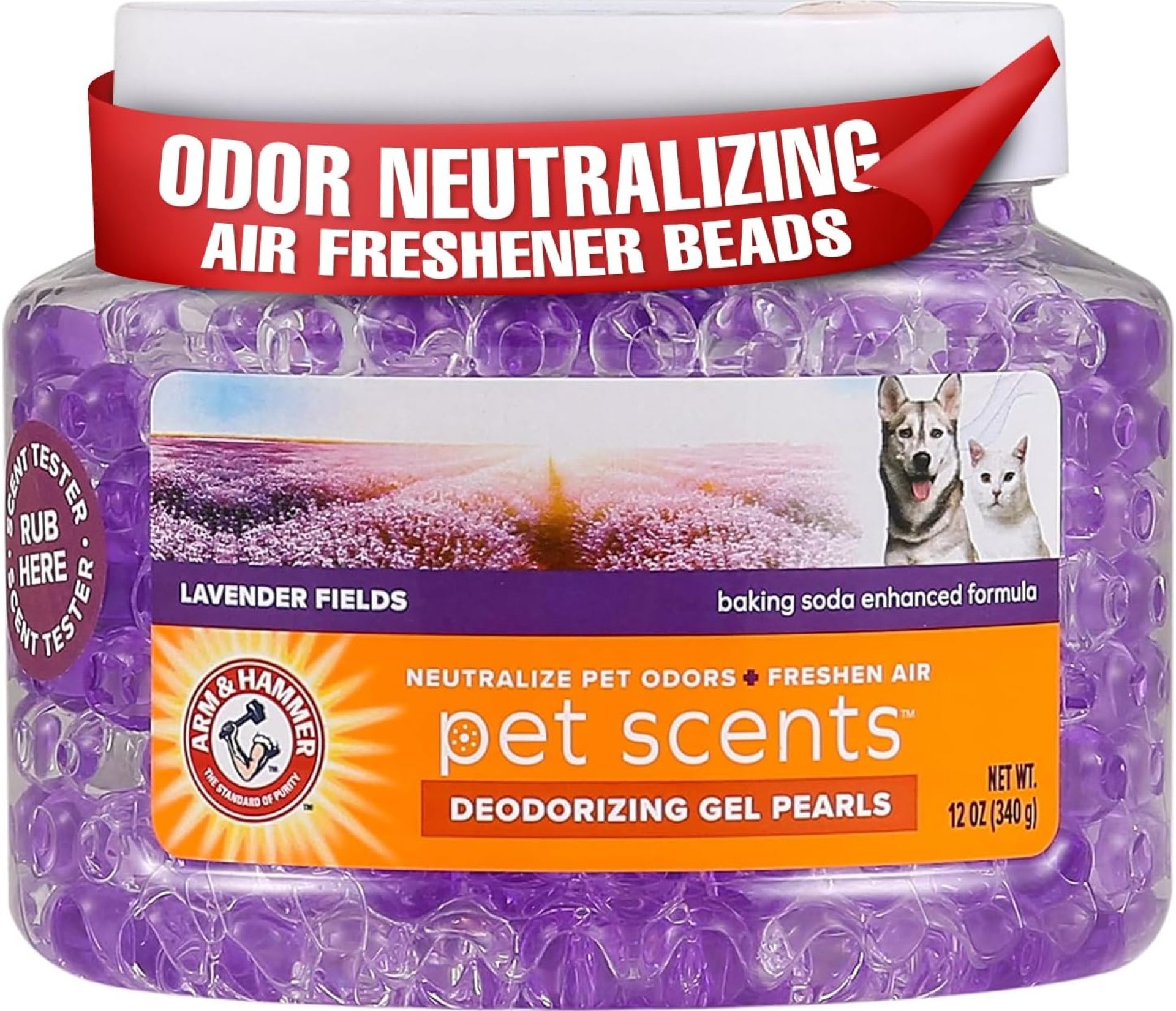 Arm & Hammer Air Freshener Gel – Pet Odor Eliminator with Baking Soda – Odor Absorbing Gel Beads for Cats & Dogs – Pet Deodorizer and Air Neutralizer for Home – Natural Freshness Lavender Fields 12 oz Arm & Hammer Air Freshener Gel – Pet Odor Eliminator with Baking Soda – Odor Absorbing Gel Beads for Cats & Dogs – Pet Deodorizer and Air Neutralizer for Home – Natural Freshness Lavender Fields 12 oz