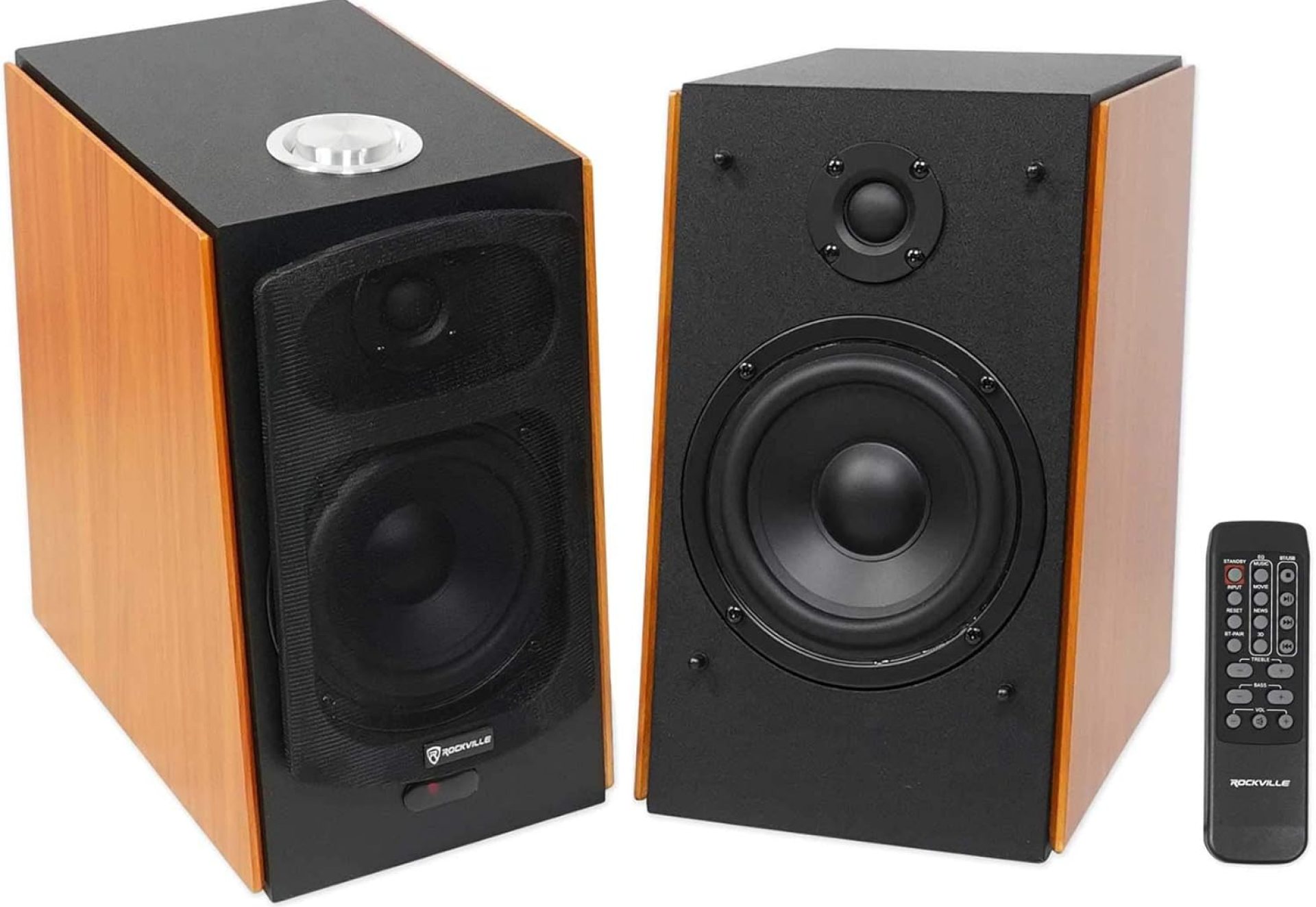(2) RockvilIe HD5 5″ Powered Studio Monitor Bluetooth Bookshelf Speakers (2) RockvilIe HD5 5″ Powered Studio Monitor Bluetooth Bookshelf Speakers