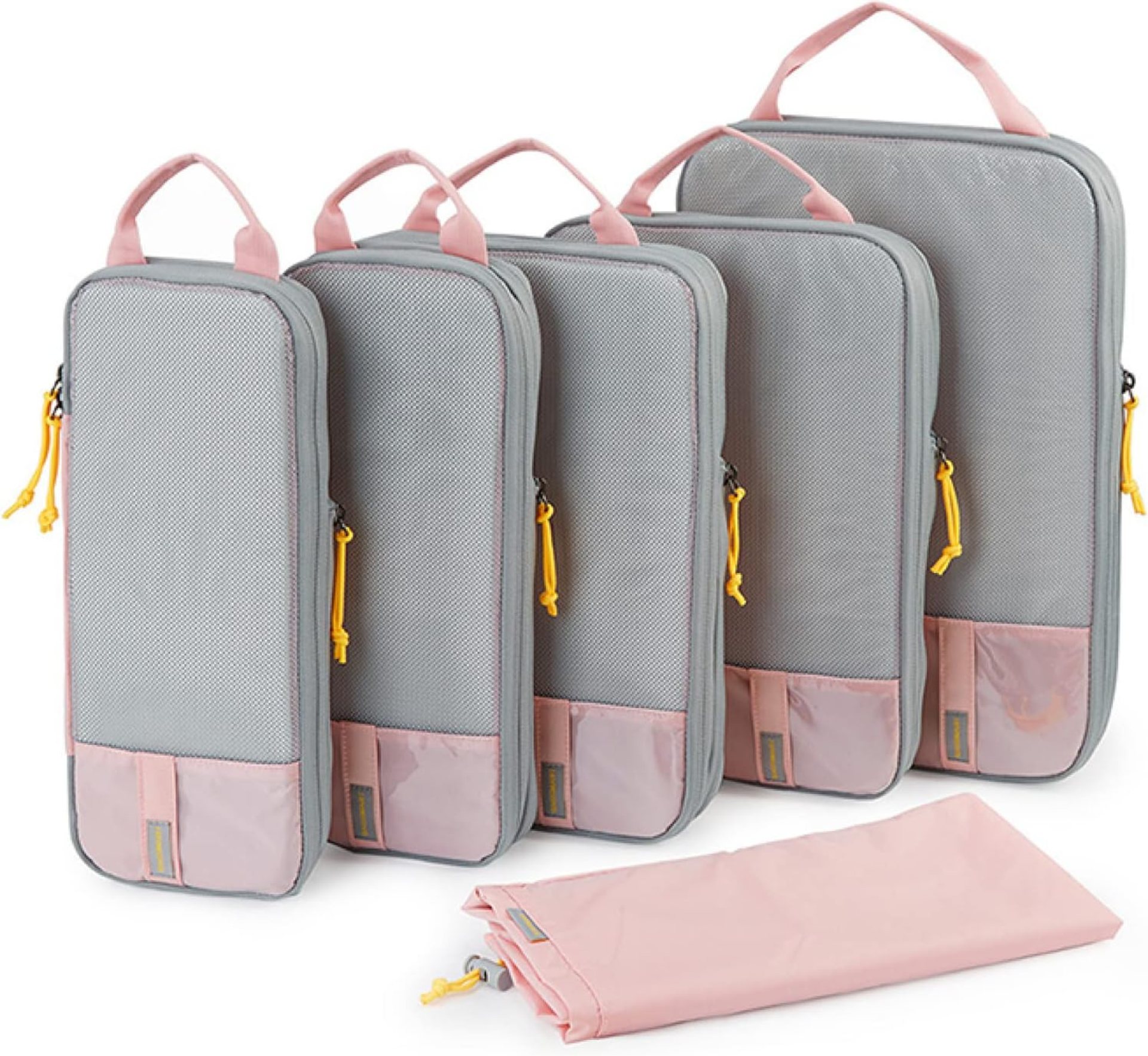 BAGSMART 6 Set/4 Set/2 Set Compression Packing Cubes for Travel, Lightweight Vacation Travel Essentials, Travel Accessories for Suitcase Organizer Bags Set, Durable Luggage Organizer Travel Bags BAGSMART 6 Set/4 Set/2 Set Compression Packing Cubes for Travel, Lightweight Vacation Travel Essentials, Travel Accessories for Suitcase Organizer Bags Set, Durable Luggage Organizer Travel Bags