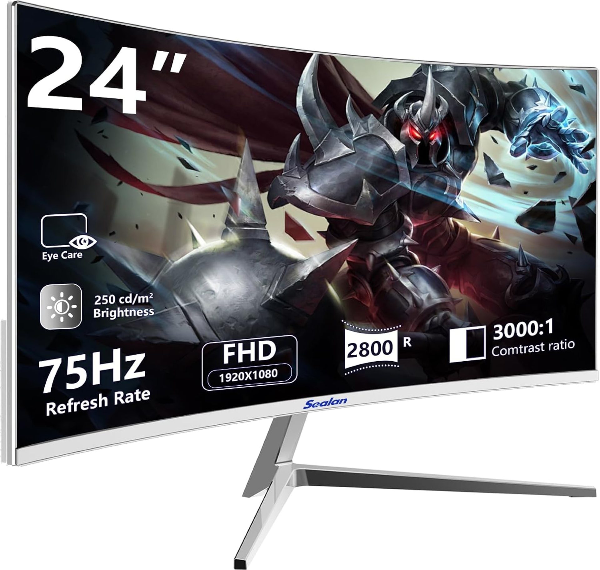 24 inch Curved Gaming Monitor 75Hz Refresh Rate 16:9 Aspect Ratio Ergonomic Tilt & VESA Compatible – Home Office Sync FHD 1920x1080p Visual Experience for Work & Play 24 inch Curved Gaming Monitor 75Hz Refresh Rate 16:9 Aspect Ratio Ergonomic Tilt & VESA Compatible – Home Office Sync FHD 1920x1080p Visual Experience for Work & Play