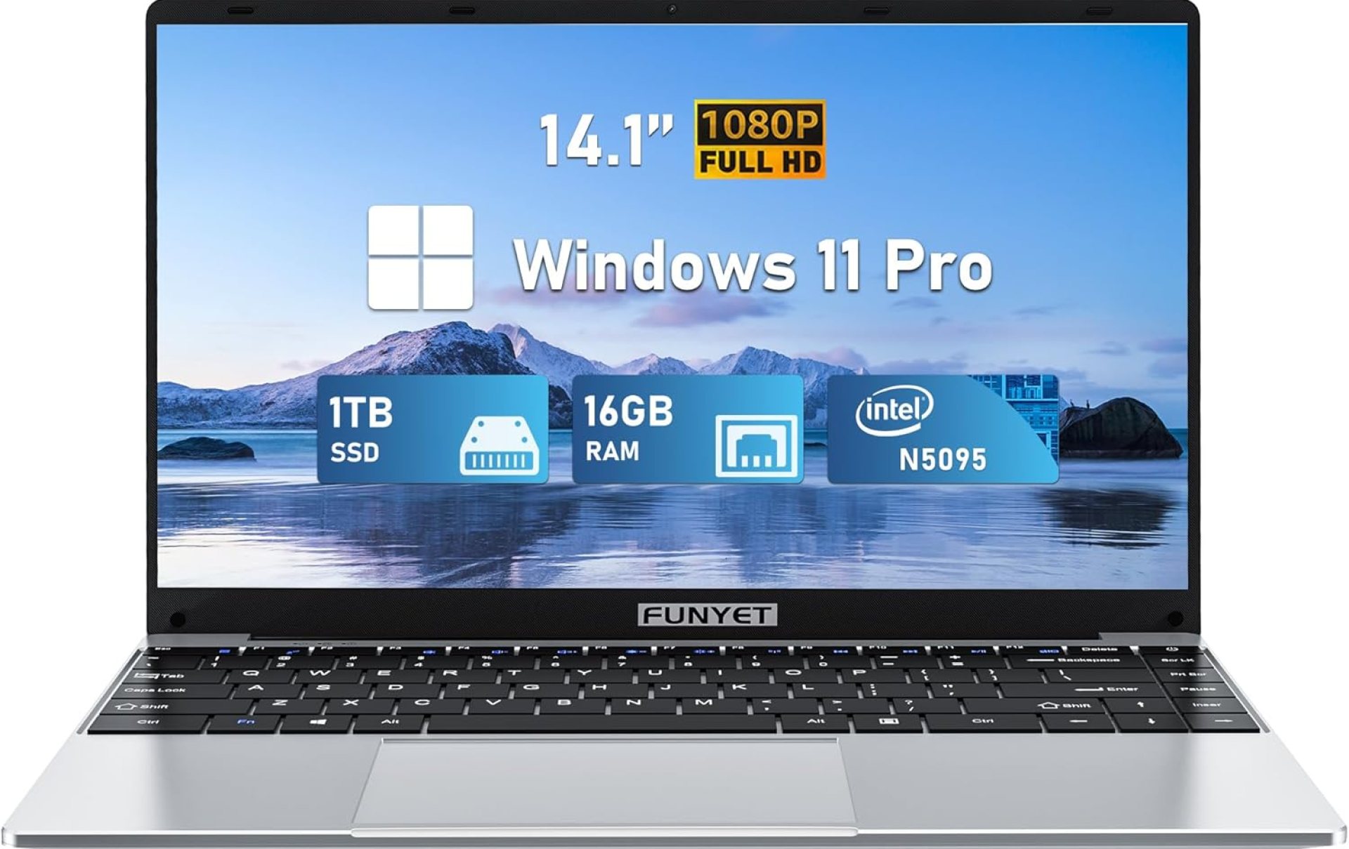 14 Inch Gaming Laptop, Laptop Computer 2025 Windows 11 Pro, 16GB RAM 1TB SSD, Intel 11th Gen N5095 Processor(up to 2.9 GHz), FHD 1920 x 1080 14 Inch Gaming Laptop, Laptop Computer 2025 Windows 11 Pro, 16GB RAM 1TB SSD, Intel 11th Gen N5095 Processor(up to 2.9 GHz), FHD 1920 x 1080