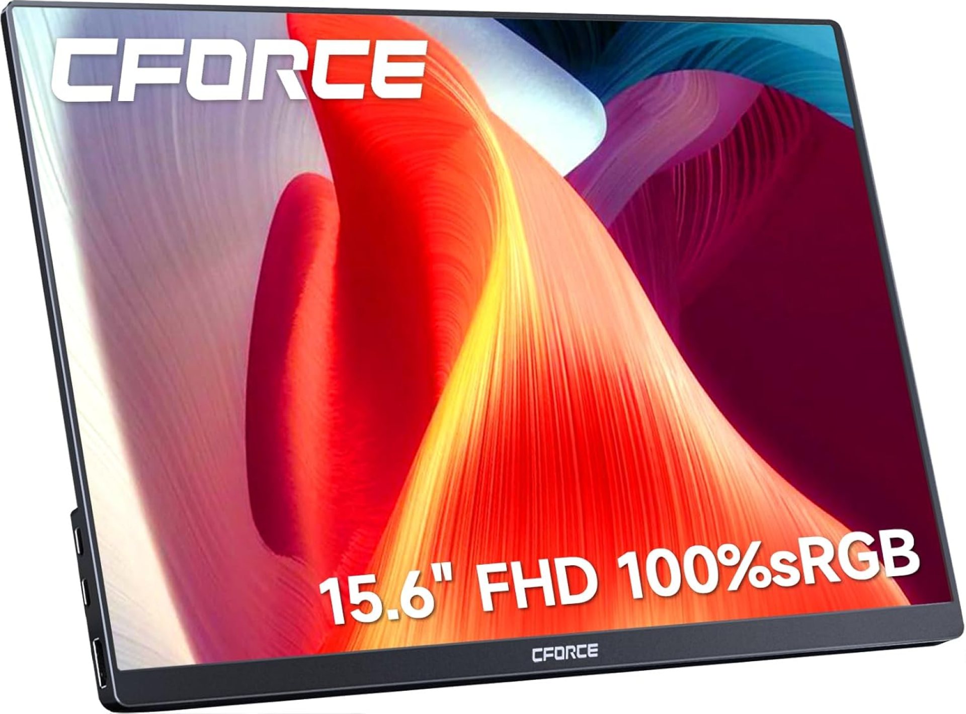 c-force Portable Monitor 15.6” IPS 100% sRGB USB C, Gaming Display HDR Build-in Speakers, Second External Portable Monitor for Laptop Mac Phone PS5 Xbox Switch c-force Portable Monitor 15.6” IPS 100% sRGB USB C, Gaming Display HDR Build-in Speakers, Second External Portable Monitor for Laptop Mac Phone PS5 Xbox Switch