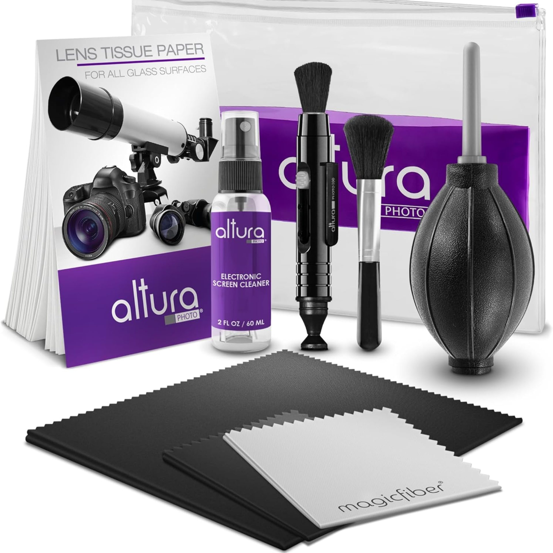 Altura Photo Professional Cleaning Kit for DSLR Cameras and Sensitive Electronics Bundle with 2oz Altura Photo Spray Lens and LCD Cleaner – Camera Accessories & Photography Accessories Altura Photo Professional Cleaning Kit for DSLR Cameras and Sensitive Electronics Bundle with 2oz Altura Photo Spray Lens and LCD Cleaner – Camera Accessories & Photography Accessories