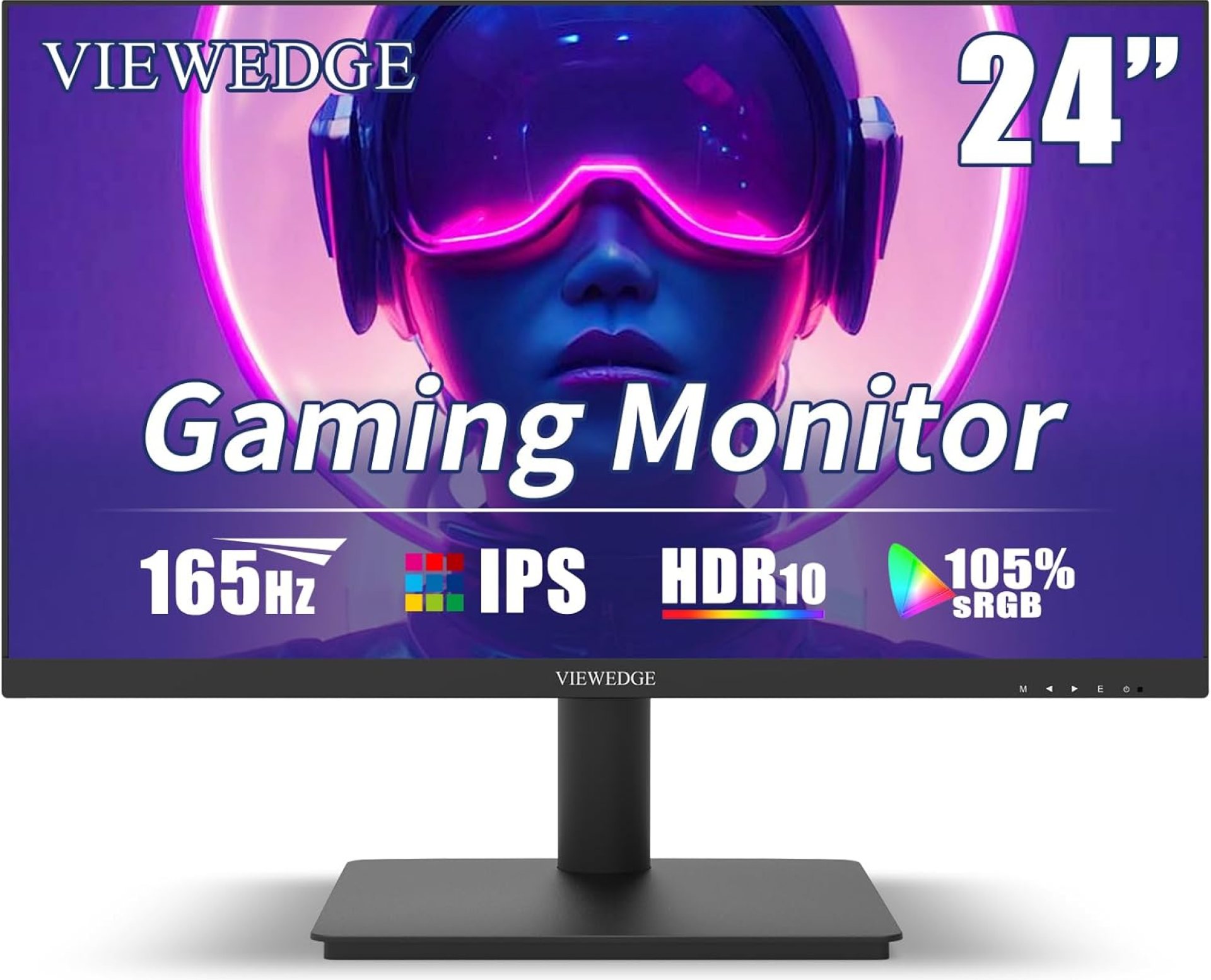 24 Inch Gaming Monitor with 165hz/144hz, IPS 1ms, FHD 1080p and HDR 10 | PC Computer Monitor with 105% sRGB, Bluelight Filter, 2 HDMI & 1 DP Port, Support Freesync and Wall Mounted 24 Inch Gaming Monitor with 165hz/144hz, IPS 1ms, FHD 1080p and HDR 10 | PC Computer Monitor with 105% sRGB, Bluelight Filter, 2 HDMI & 1 DP Port, Support Freesync and Wall Mounted